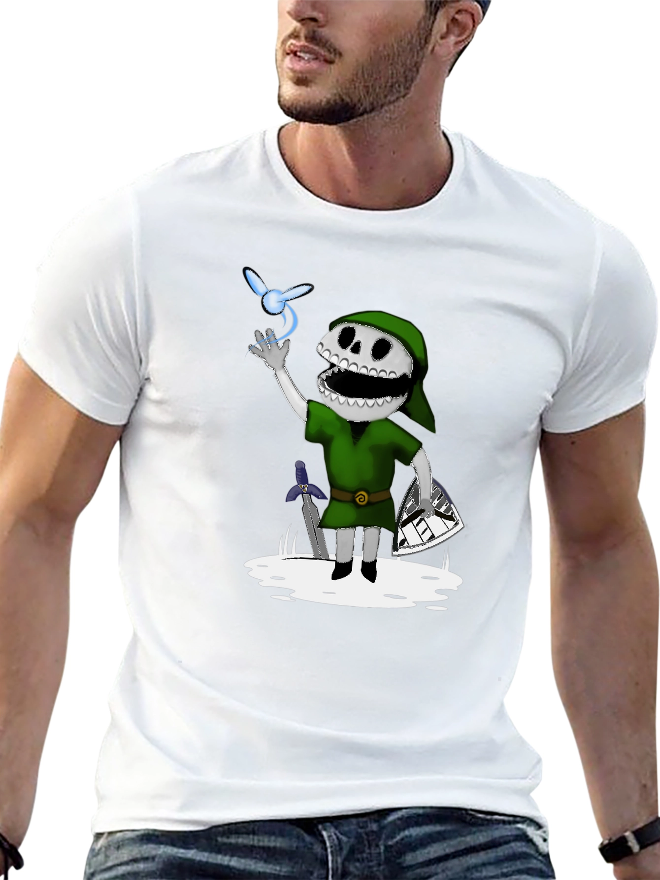 Link Skull Kid T-Shirt - Zelda Inspired Graphic Tee