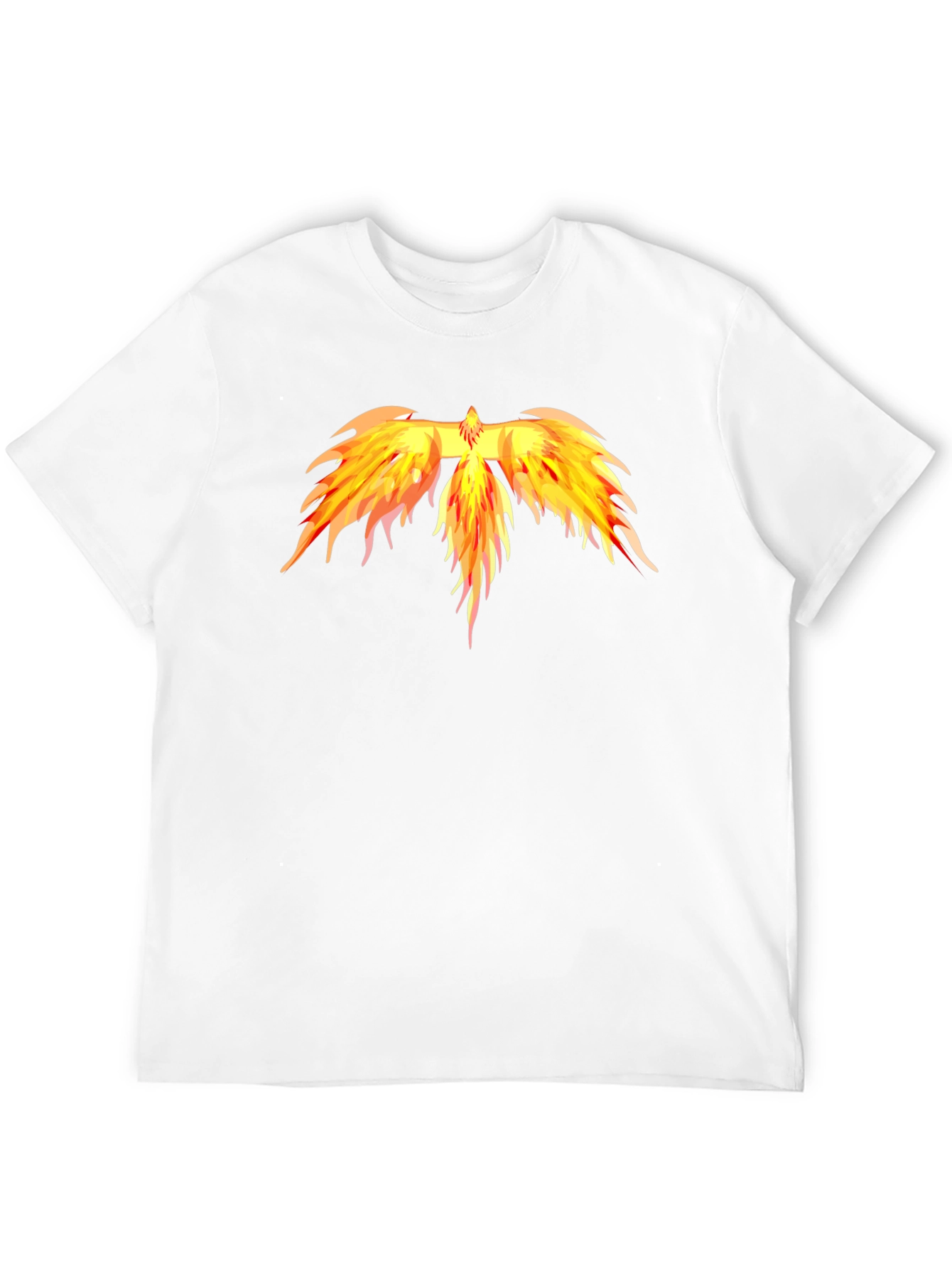 Fiery Phoenix Graphic Tee - Black