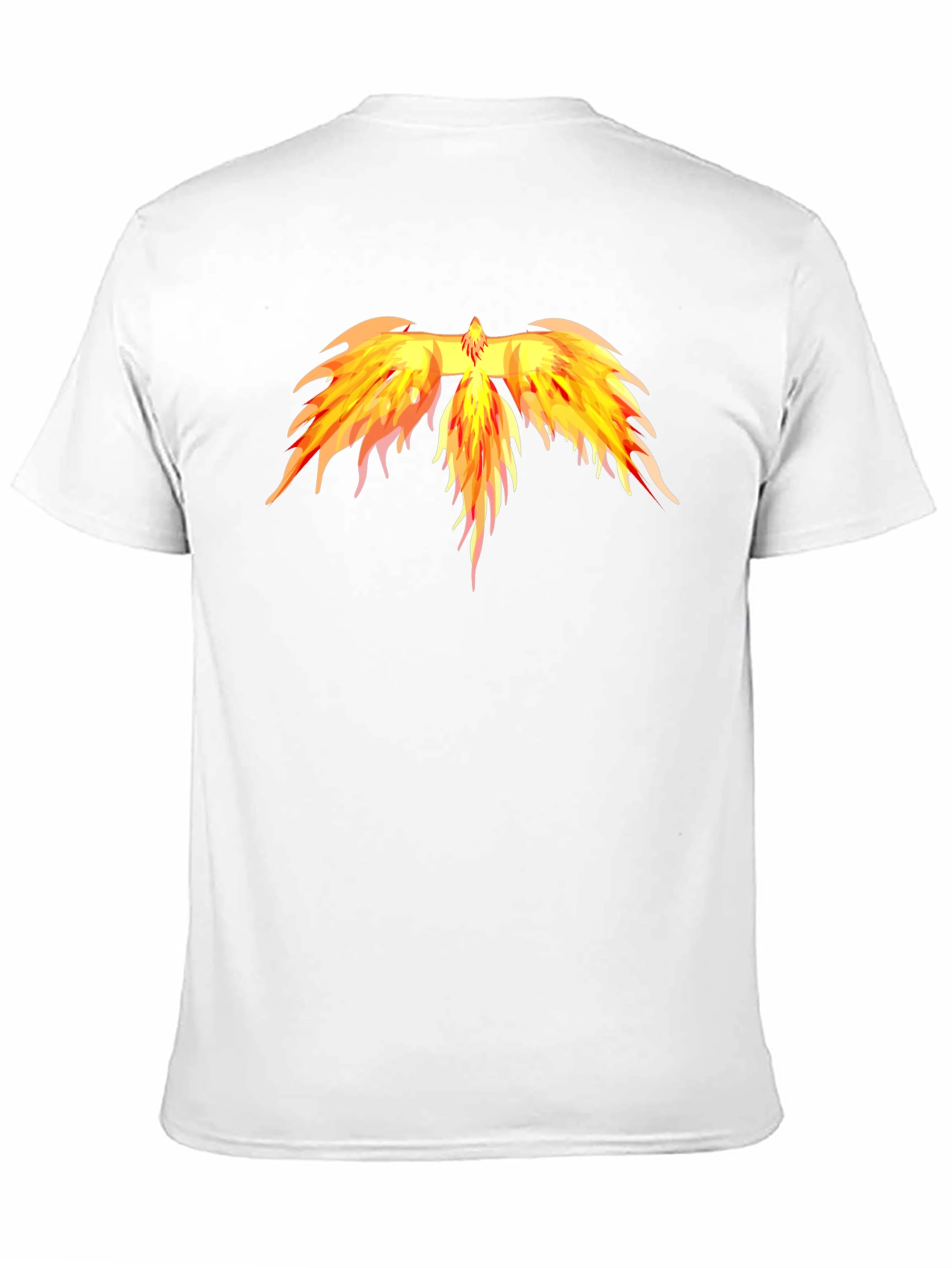 Fiery Phoenix Graphic Tee - Black