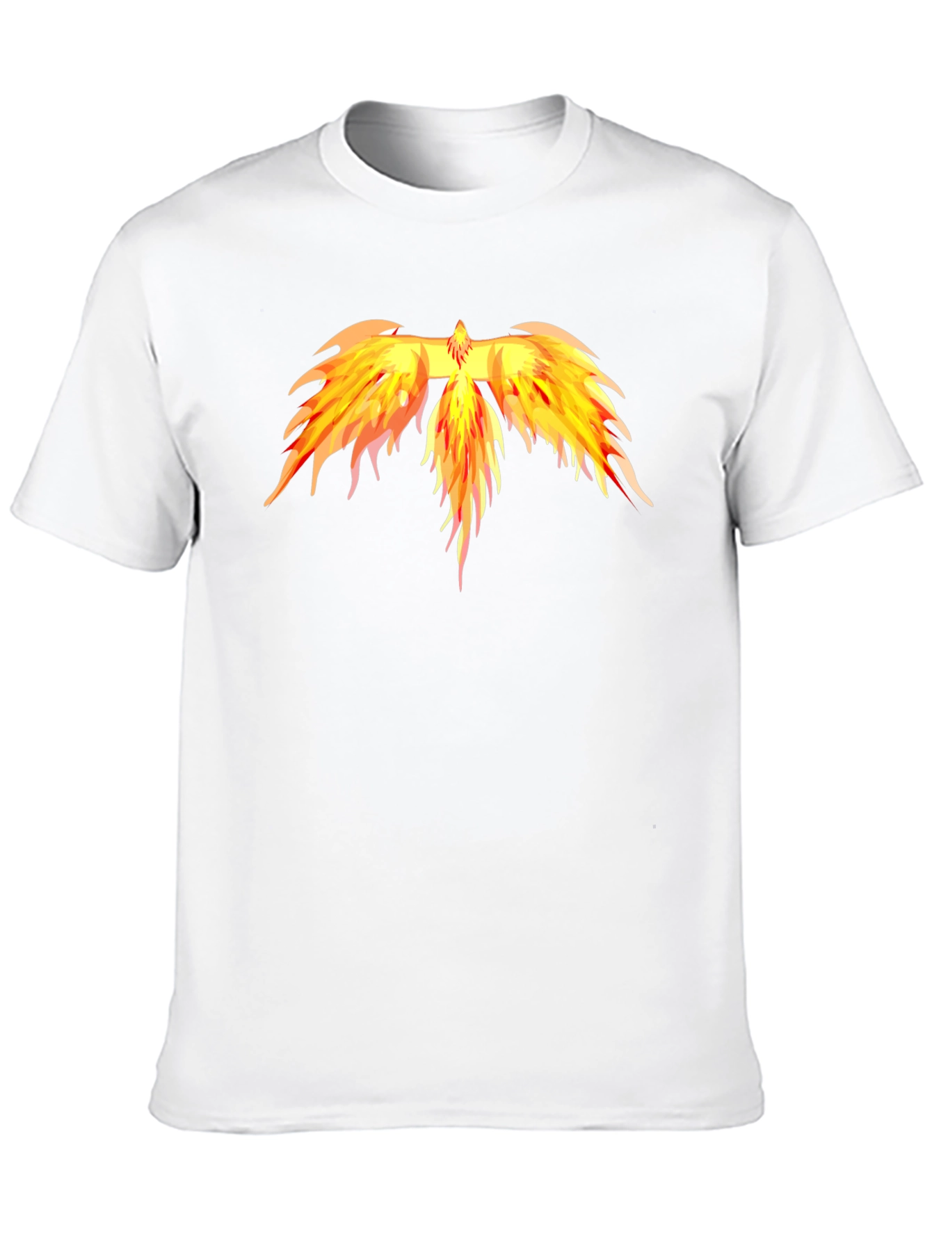 Fiery Phoenix Graphic Tee - Black