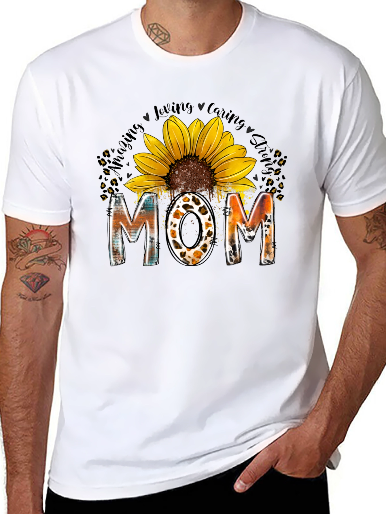 Sunflower MOM Graphic T-Shirt