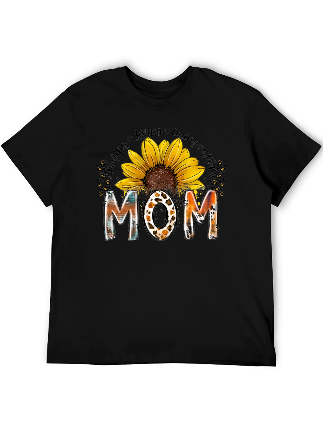 Sunflower MOM Graphic T-Shirt