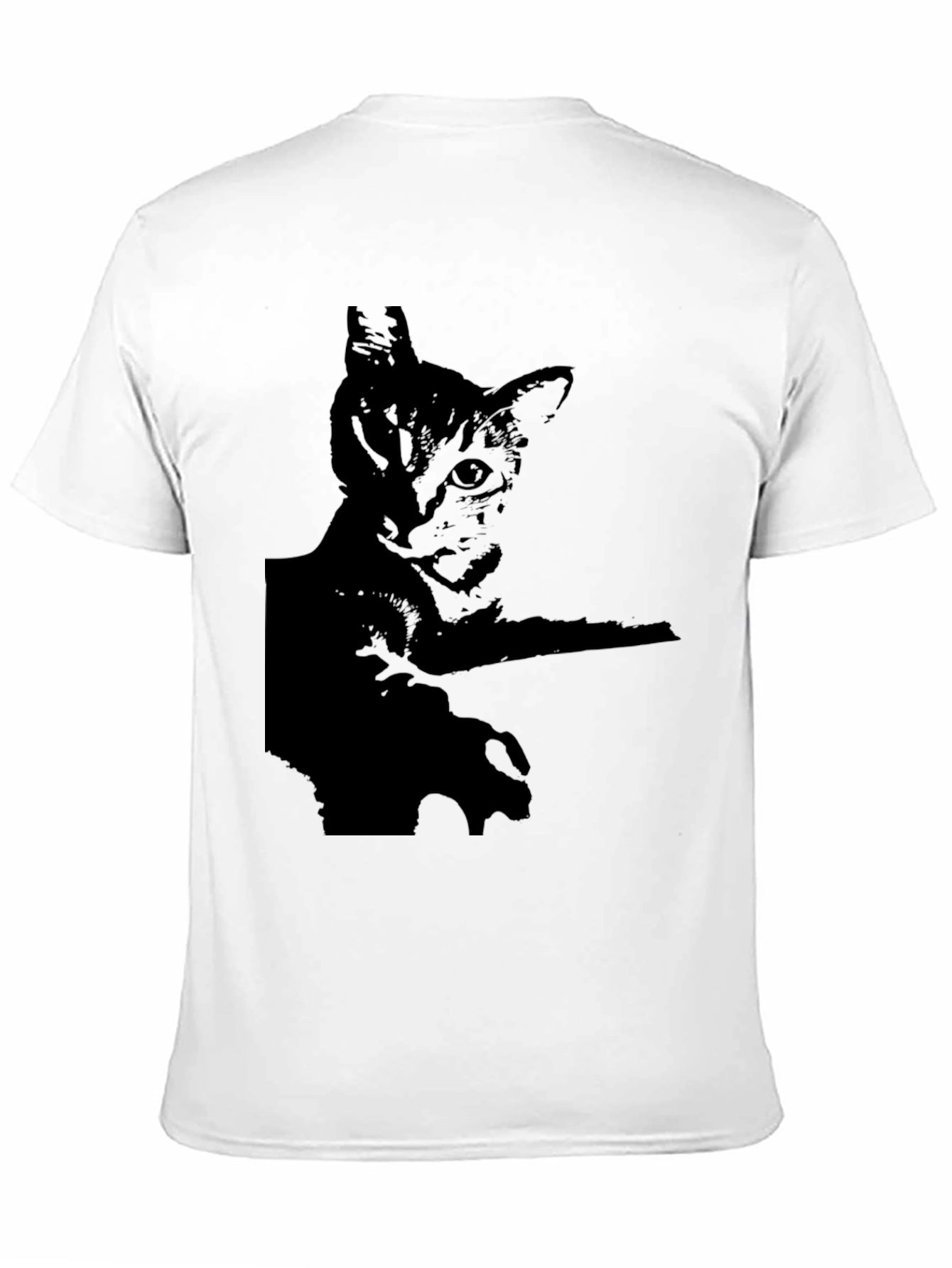 Black Cat Silhouette Tee - Mens