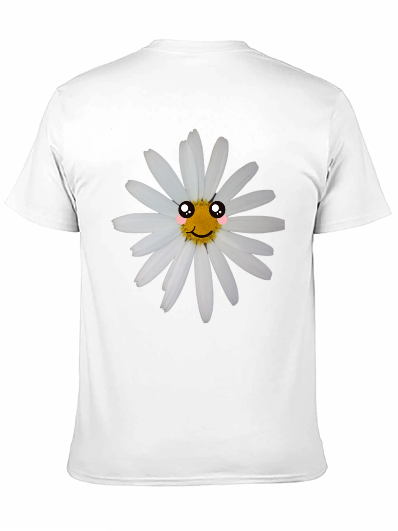 Black T-Shirt with Cute Daisy Graphic