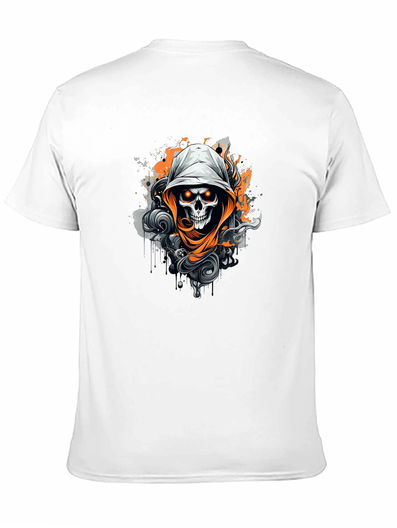 Skull Graphic Print Crew Neck T-Shirt