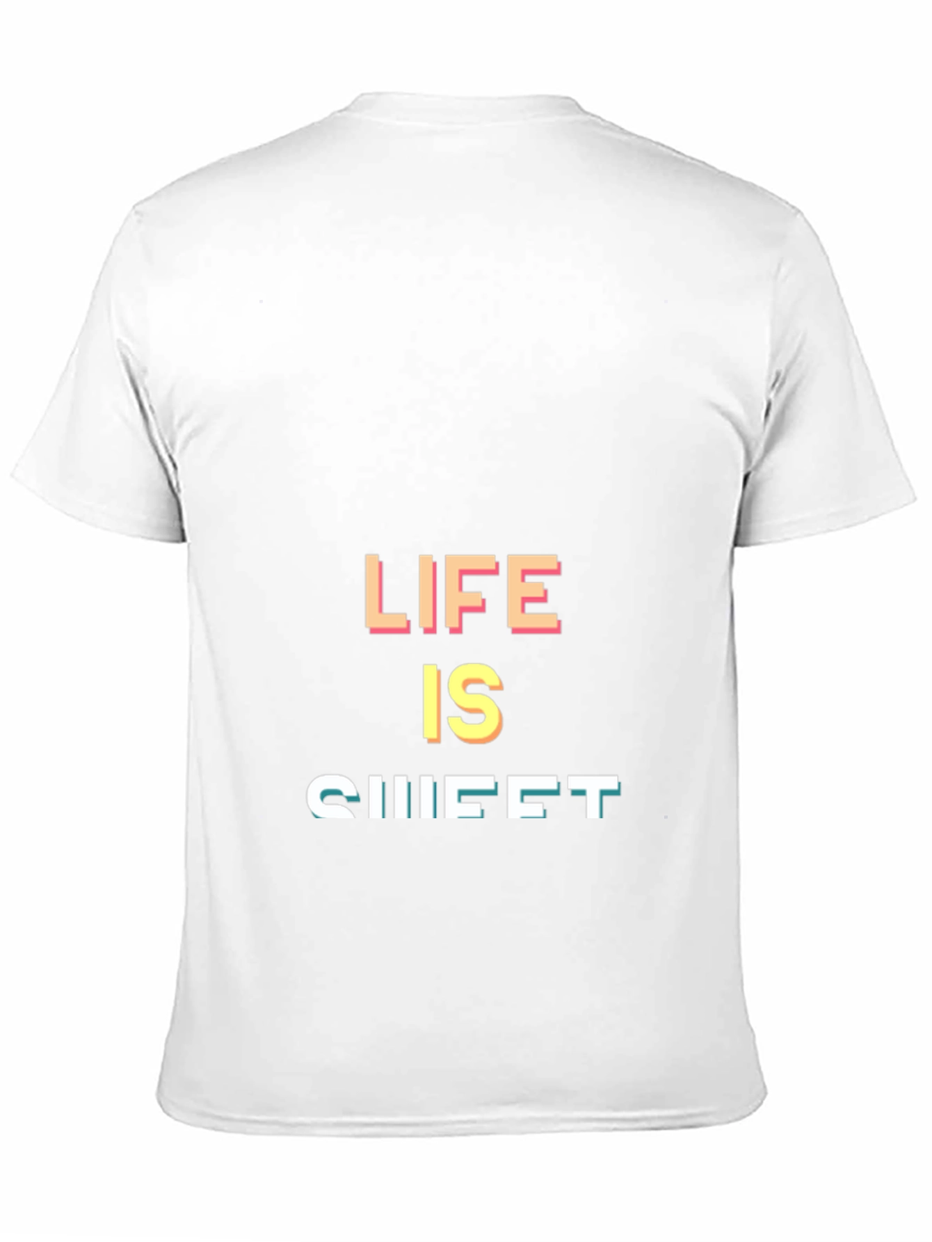 Life is Sweet Black Graphic Tee