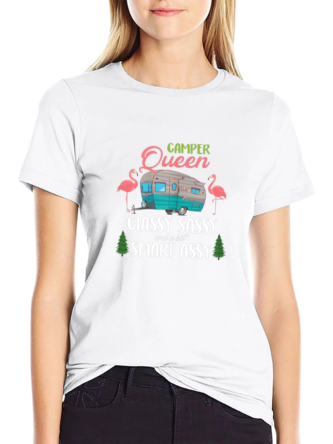 Camper Queen Funny Graphic T-Shirt