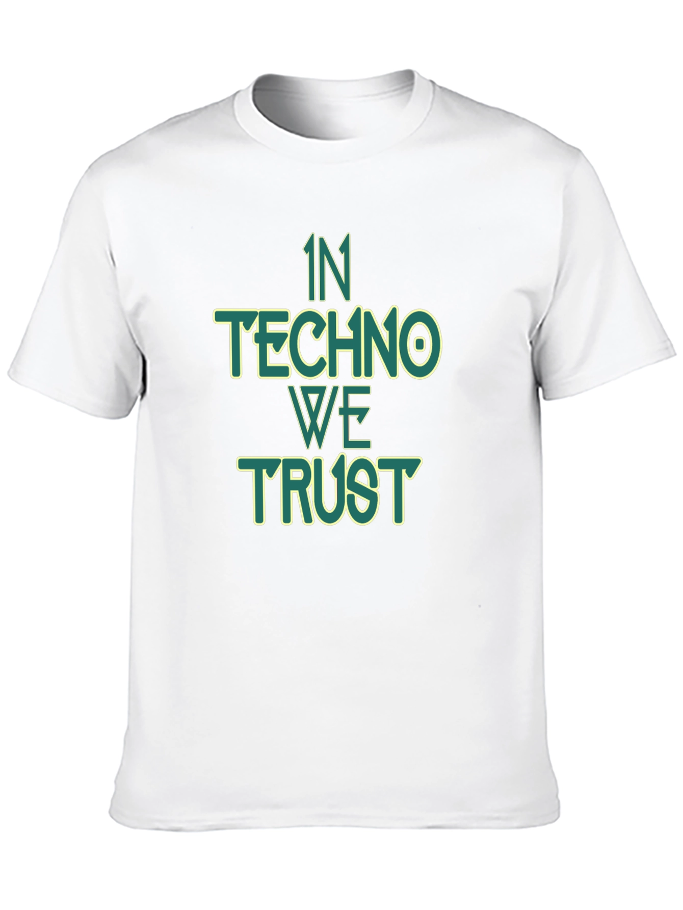 In Techno We Trust Graphic Tee - Black