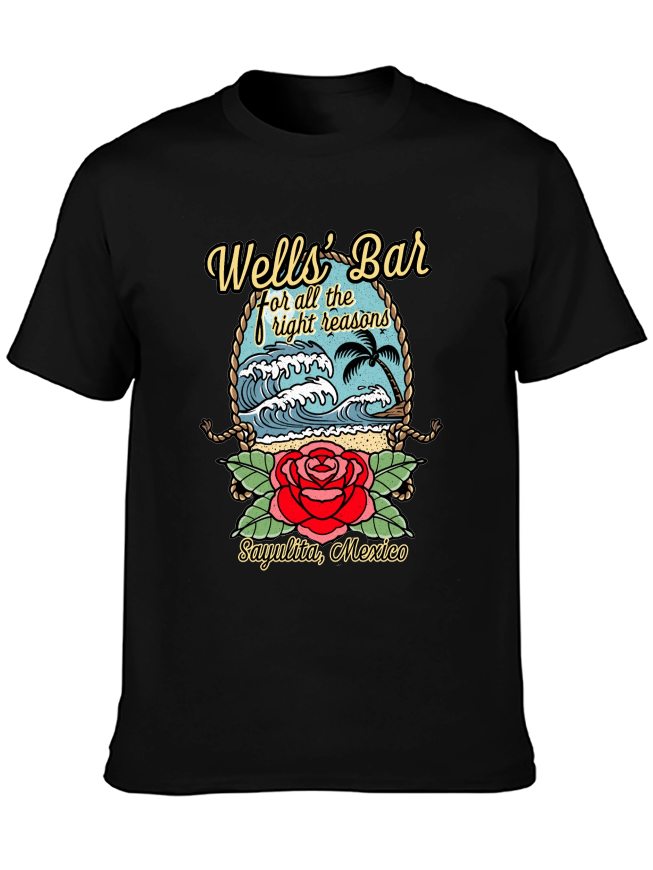 Wells Bar Graphic Tee - Sayulita Mexico