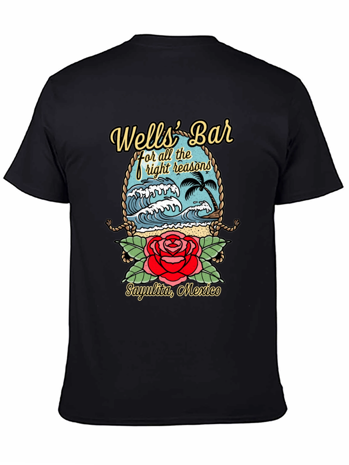 Wells Bar Graphic Tee - Sayulita Mexico