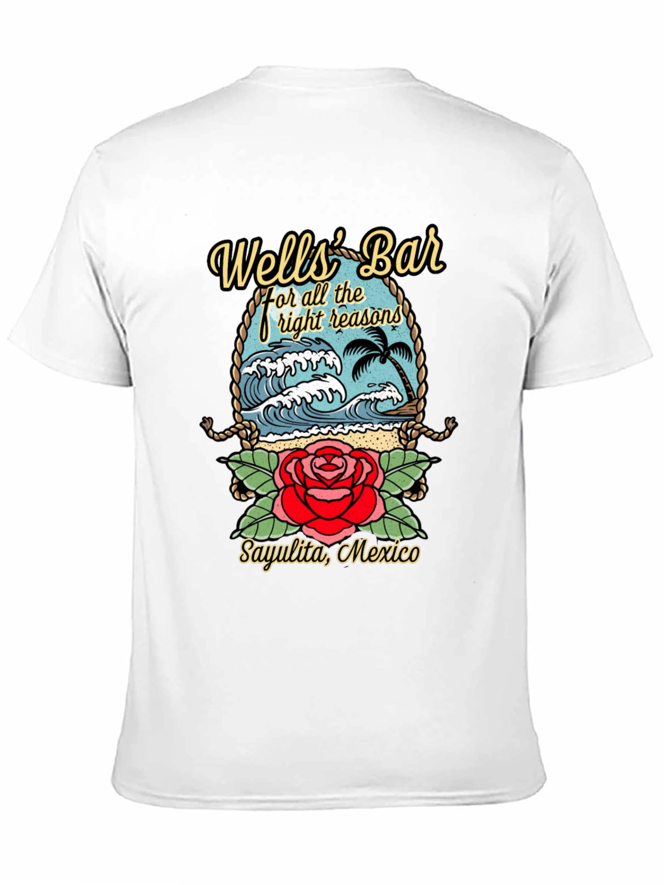 Wells Bar Graphic Tee - Sayulita Mexico