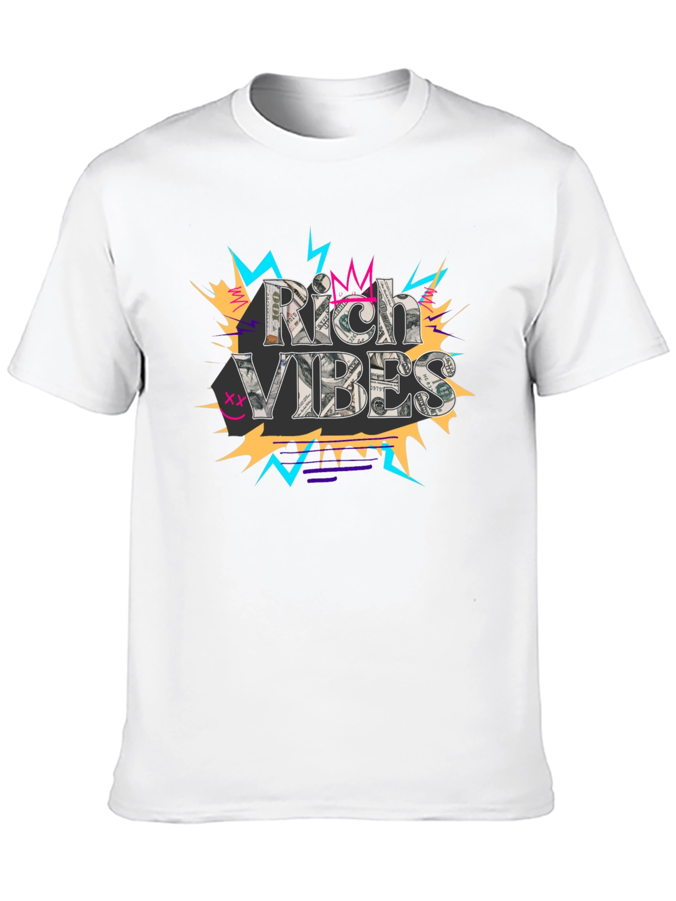 Rich Vibes Graphic Tee - Stylish Streetwear