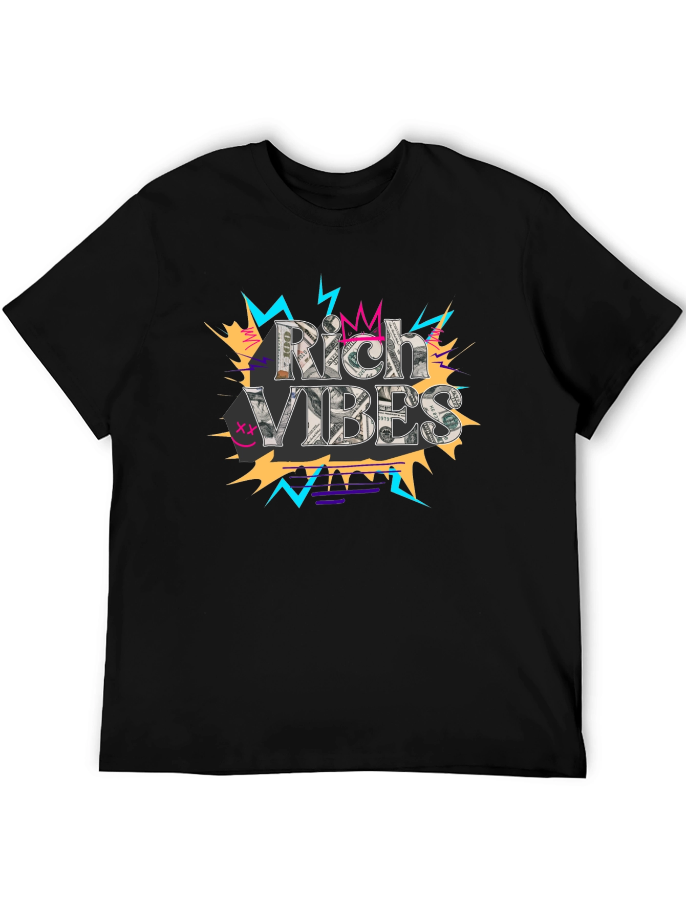 Rich Vibes Graphic Tee - Stylish Streetwear