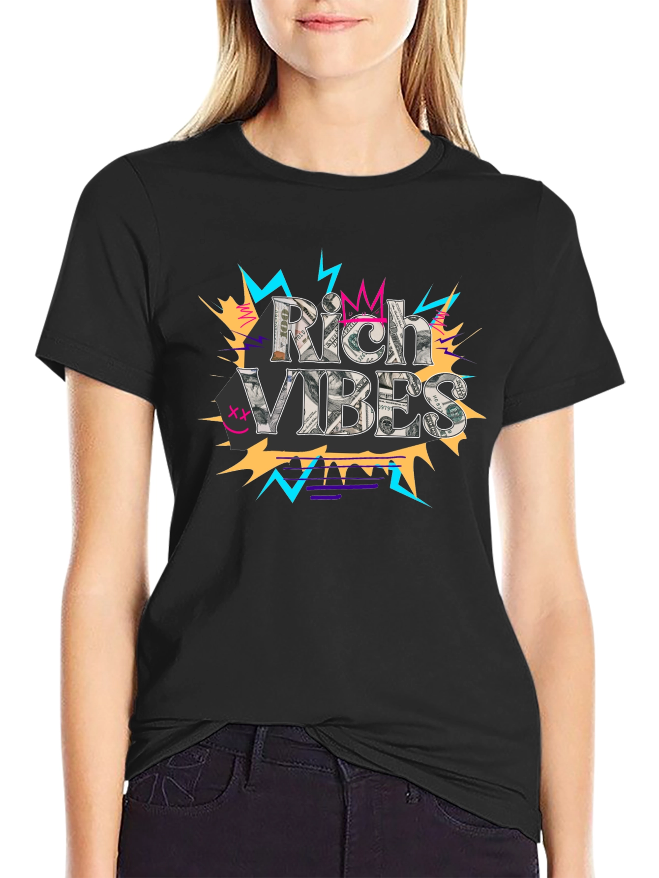Rich Vibes Graphic Tee - Stylish Streetwear