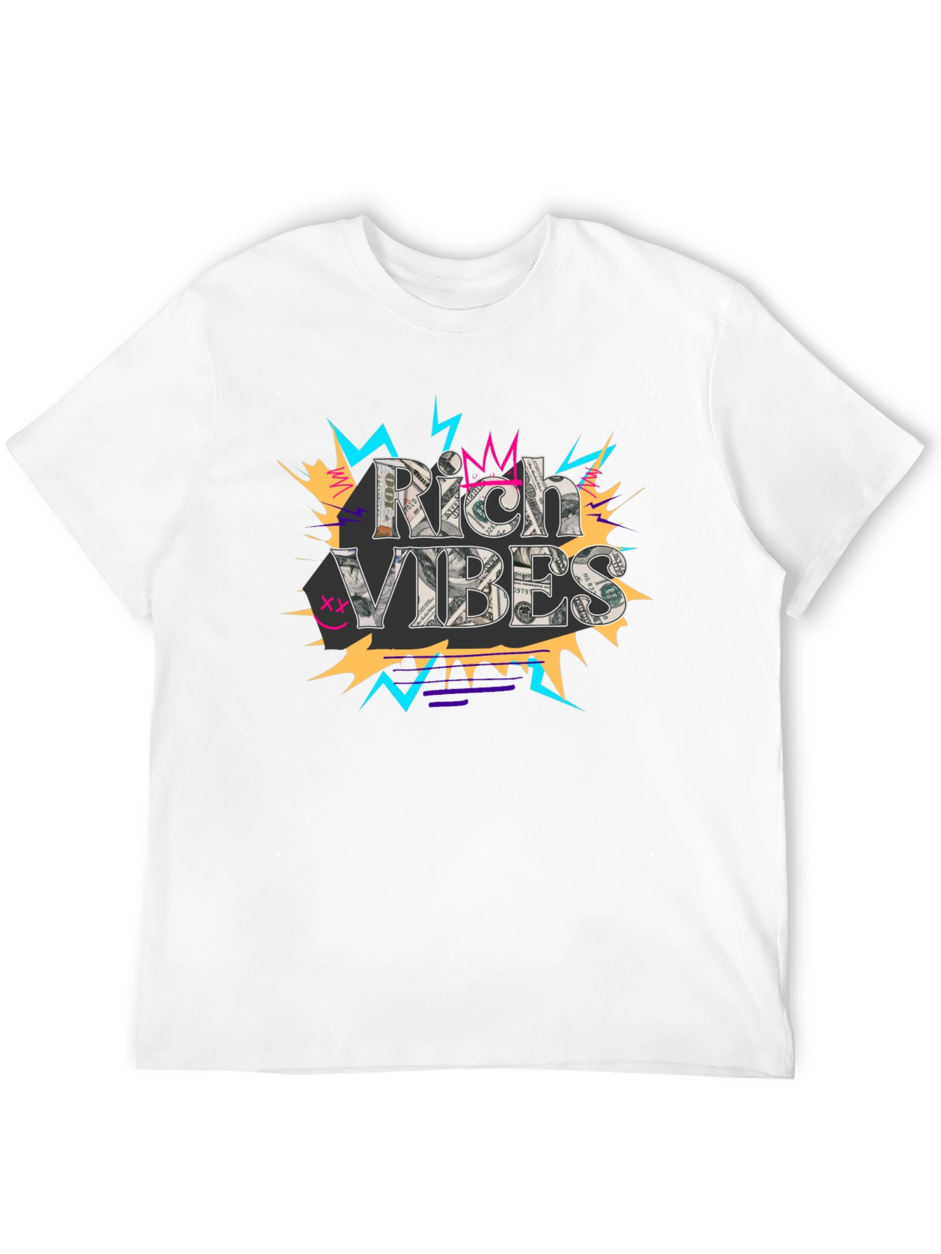 Rich Vibes Graphic Tee - Stylish Streetwear
