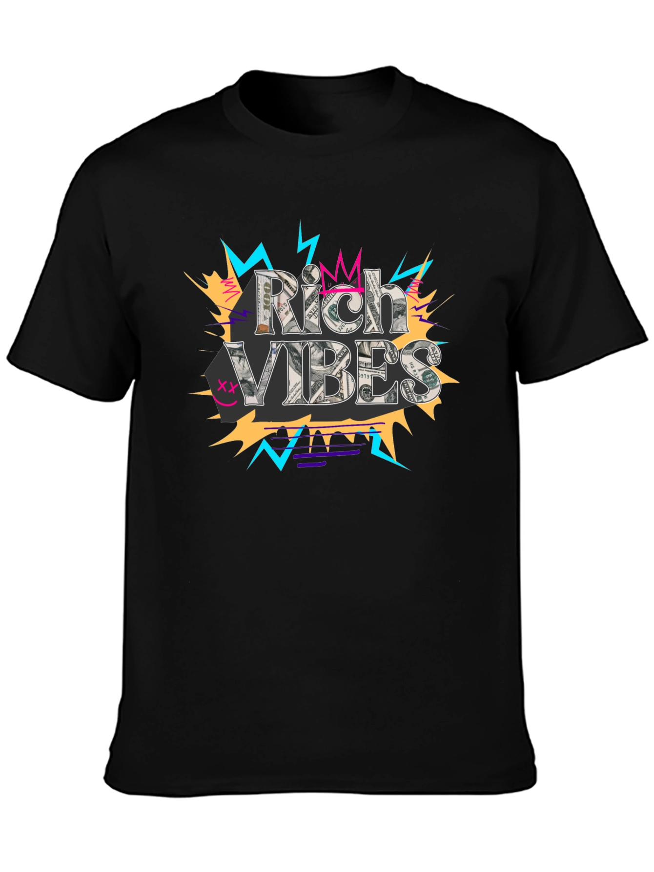 Rich Vibes Graphic Tee - Stylish Streetwear