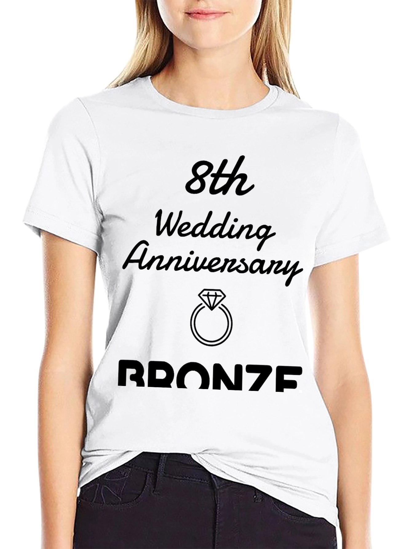 8th Wedding Anniversary Bronze T-Shirt