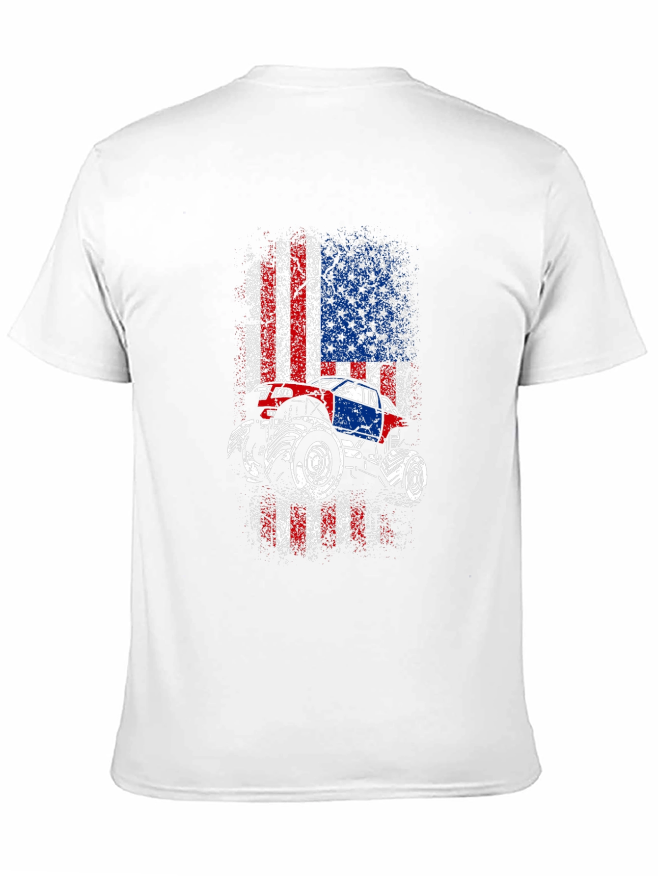 American Flag Monster Truck Graphic Tee