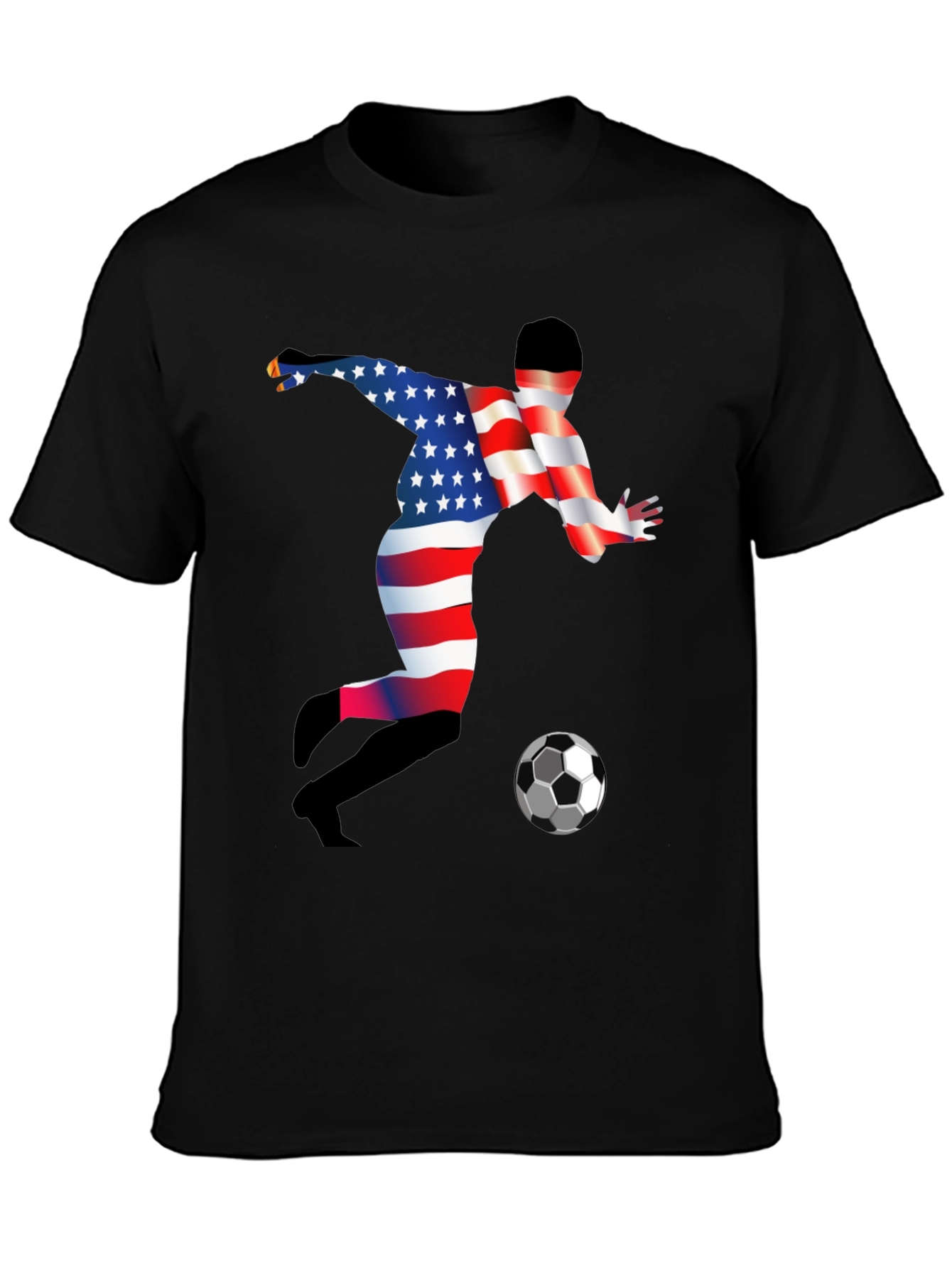 American Soccer Player Graphic T-Shirt