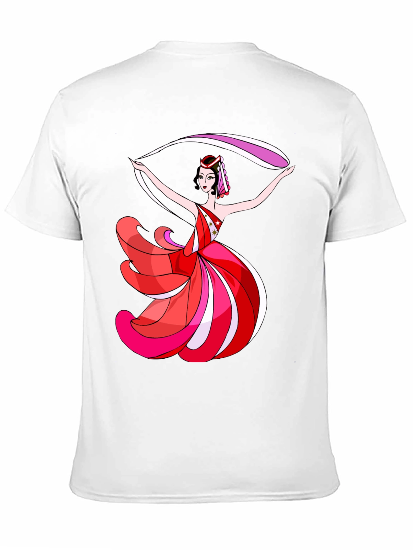 Dancing Lady Graphic T-Shirt - Black