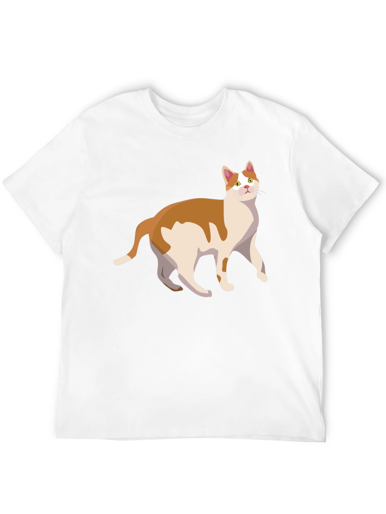 Cat Graphic Tee - Stylish Mens Black T-Shirt