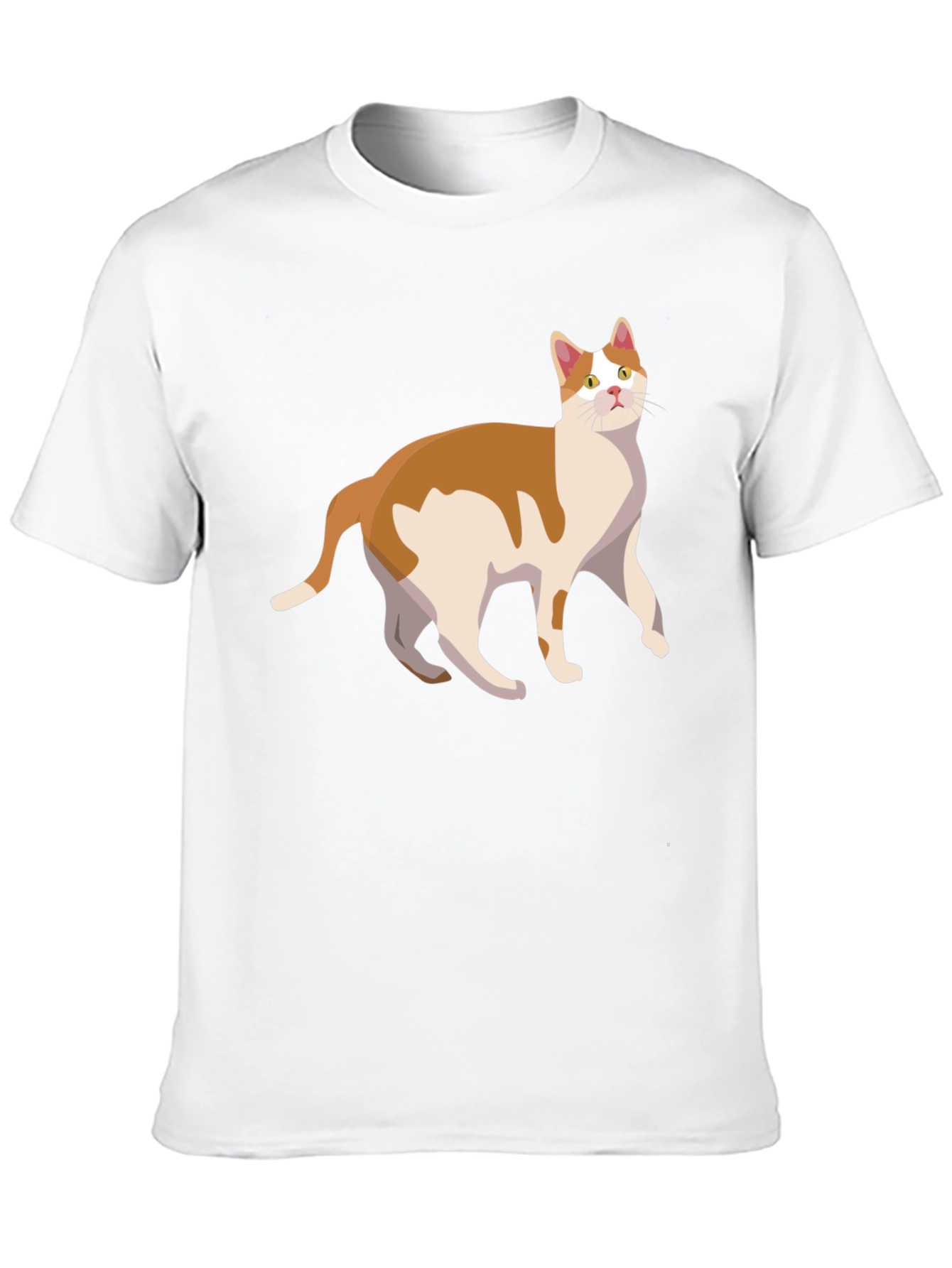 Cat Graphic Tee - Stylish Mens Black T-Shirt