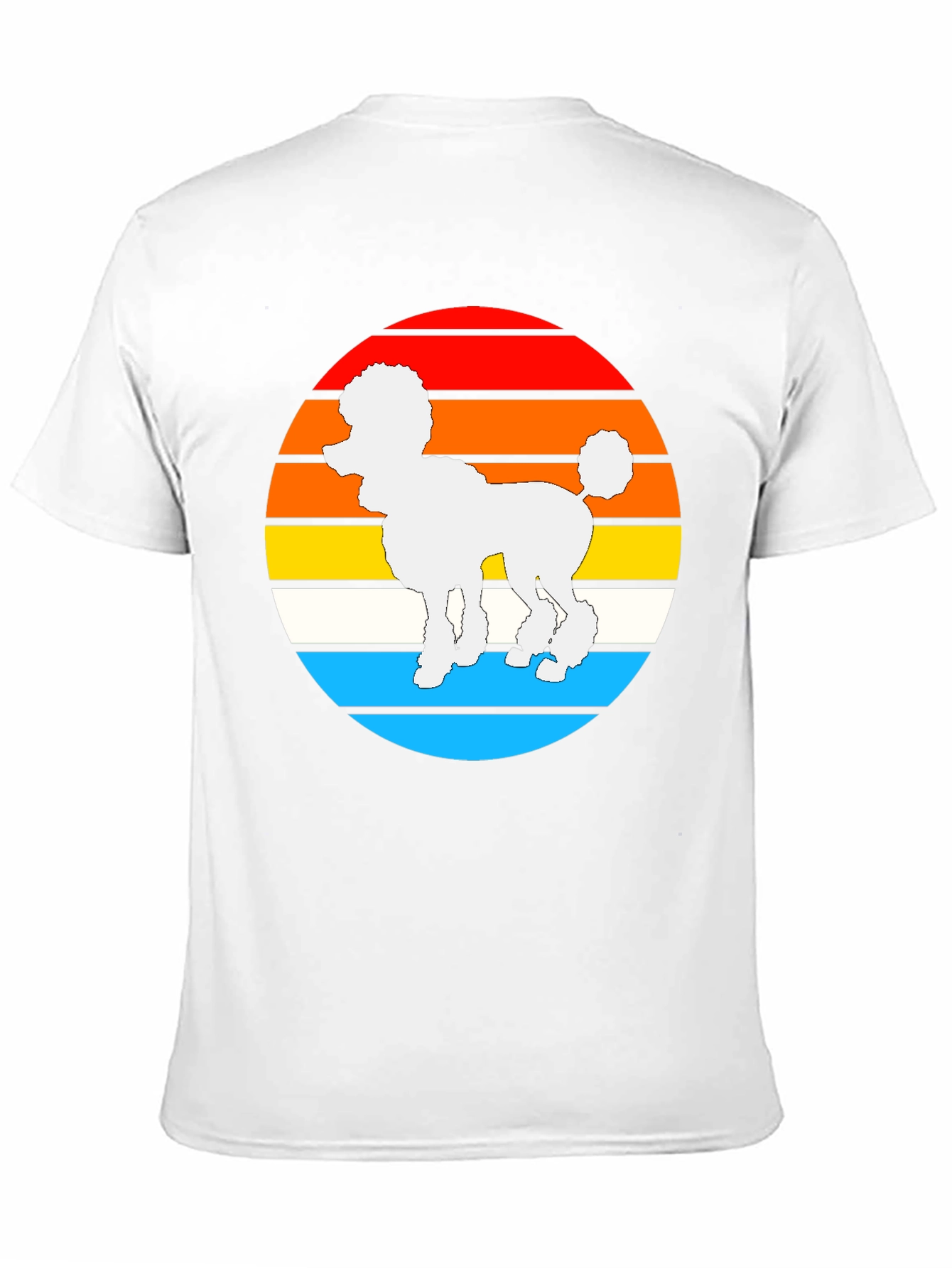 Poodle Sunset T-Shirt - Retro Dog Lover Tee