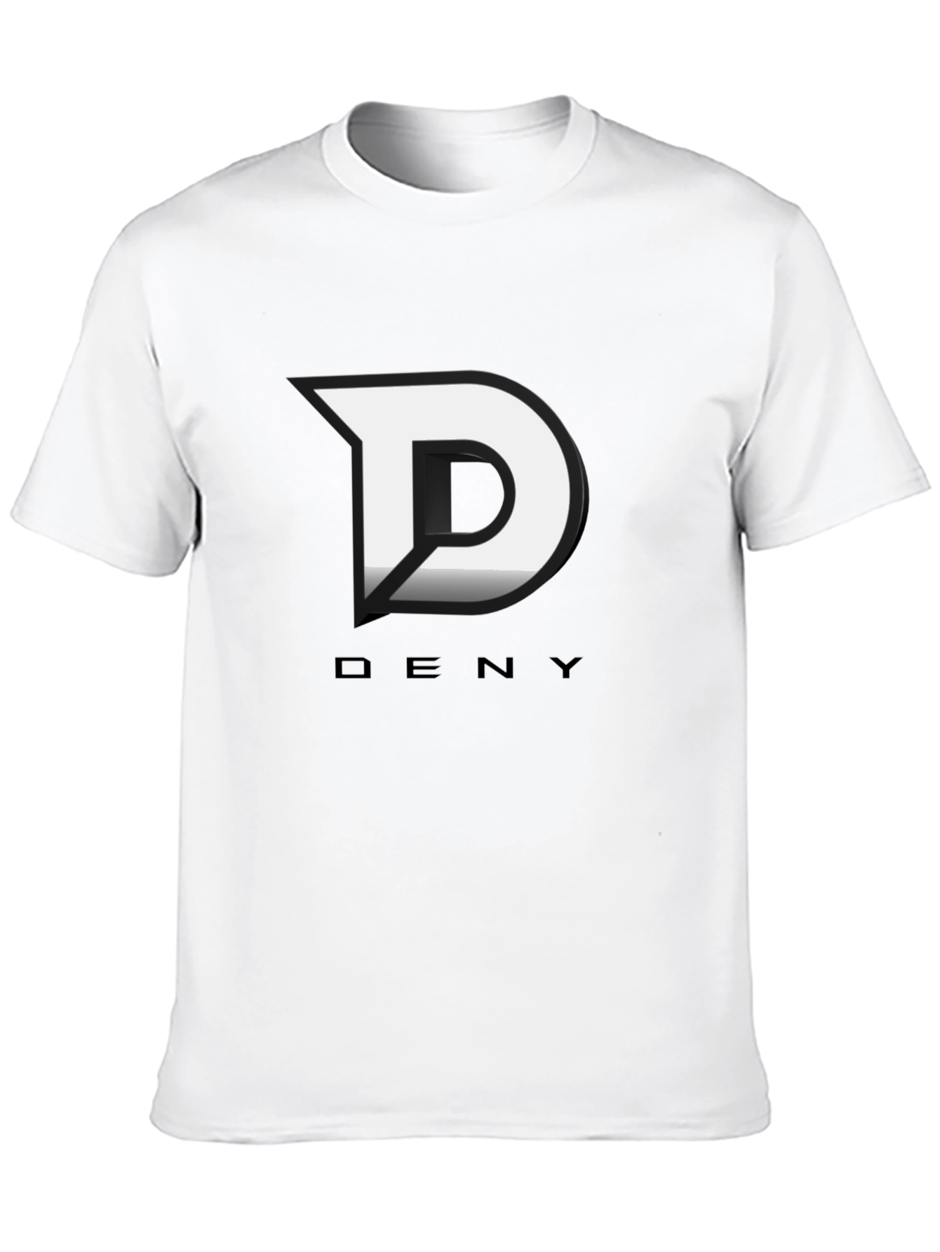 Deny Logo Black T-Shirt - Modern Graphic Tee