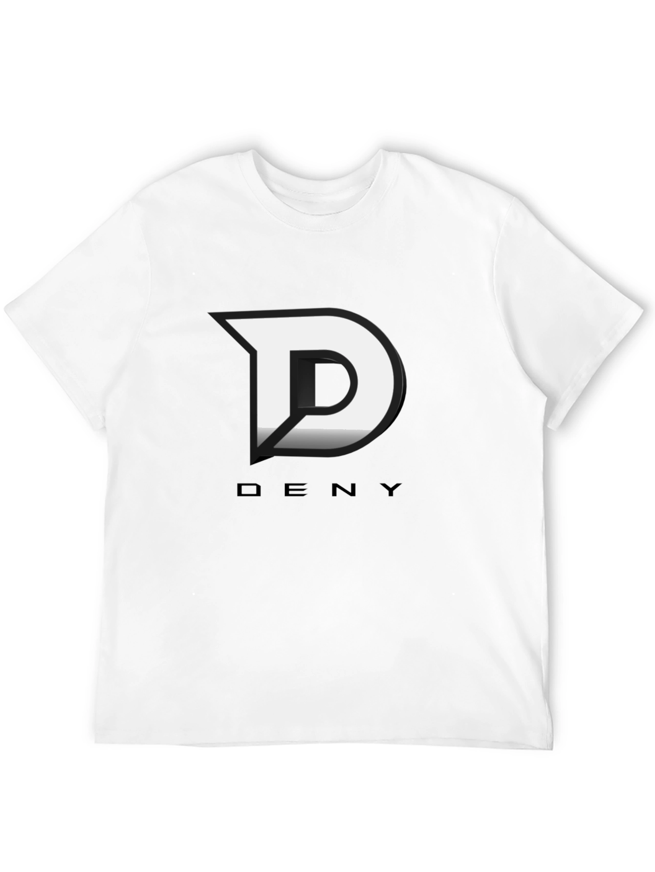 Deny Logo Black T-Shirt - Modern Graphic Tee