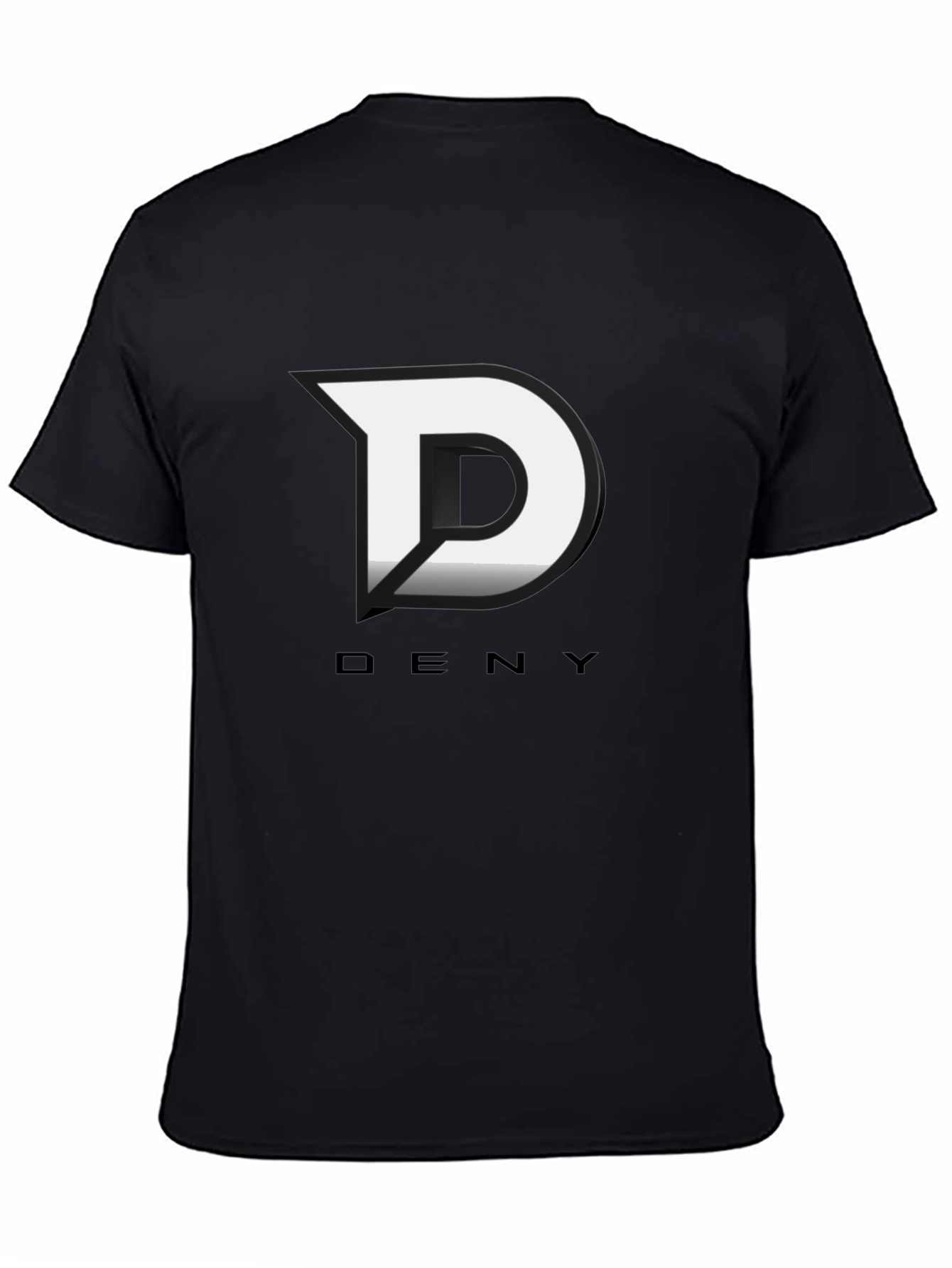 Deny Logo Black T-Shirt - Modern Graphic Tee