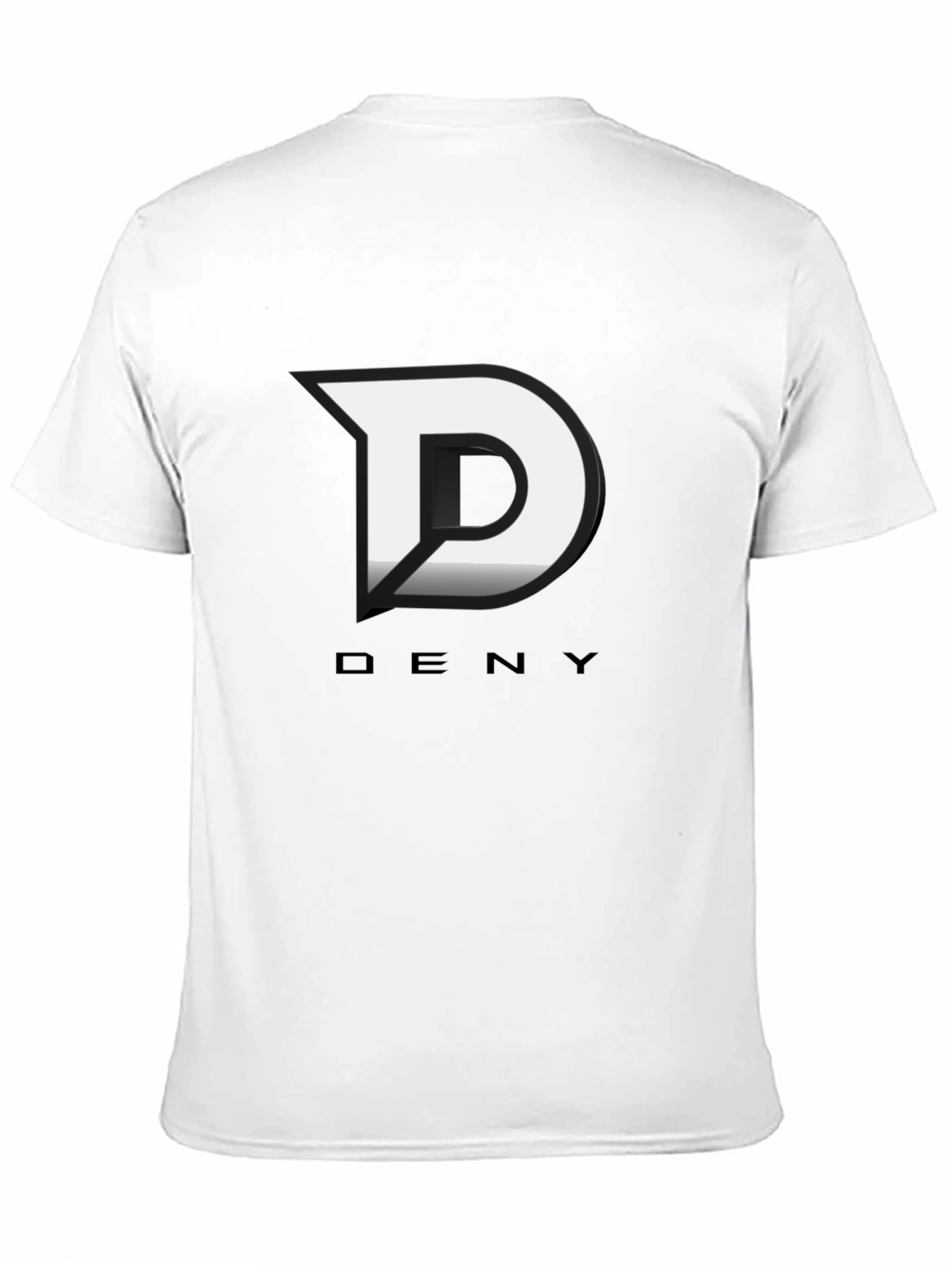 Deny Logo Black T-Shirt - Modern Graphic Tee
