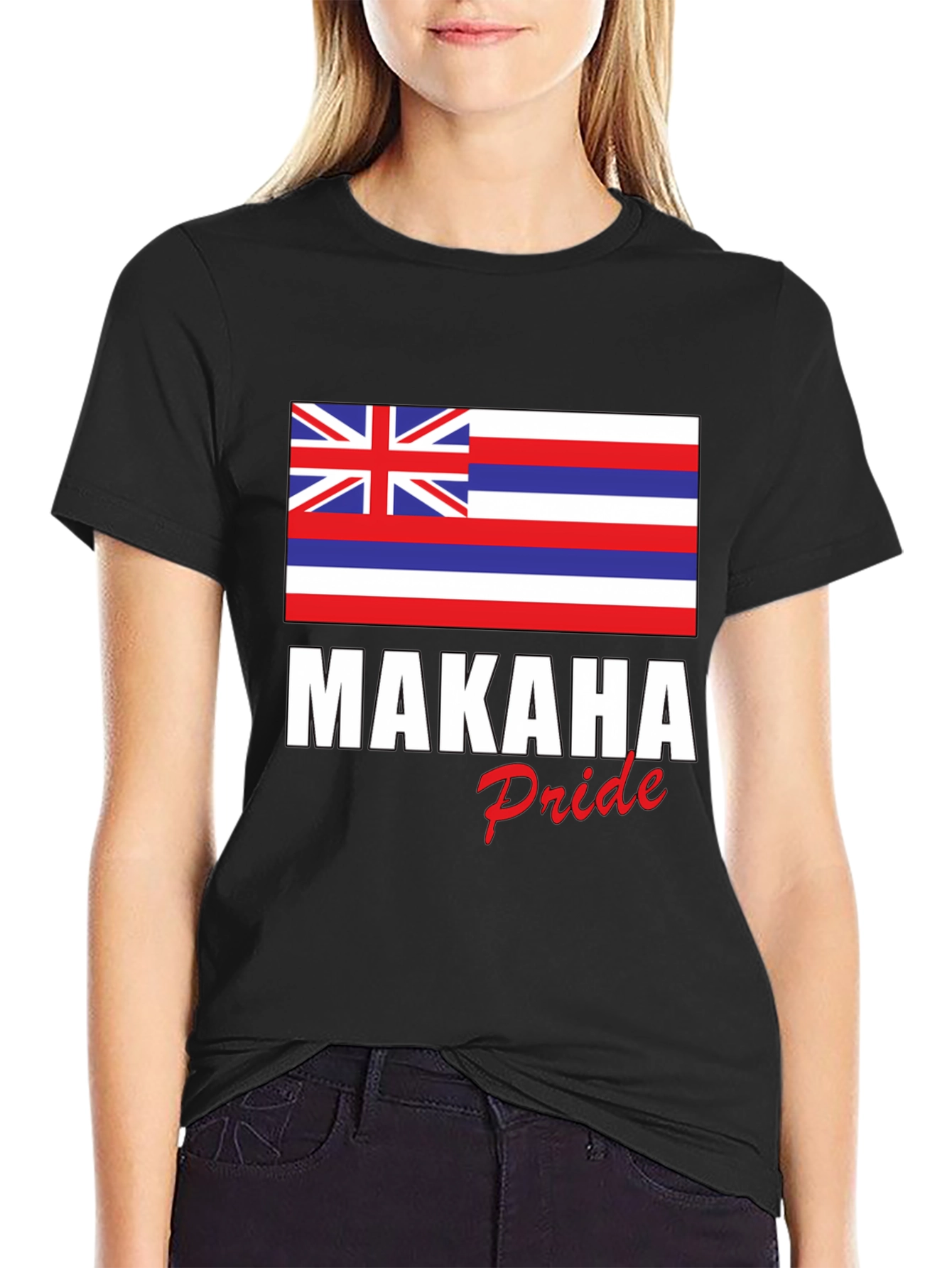 Makaha Pride T-Shirt - Hawaiian Flag Graphic Tee