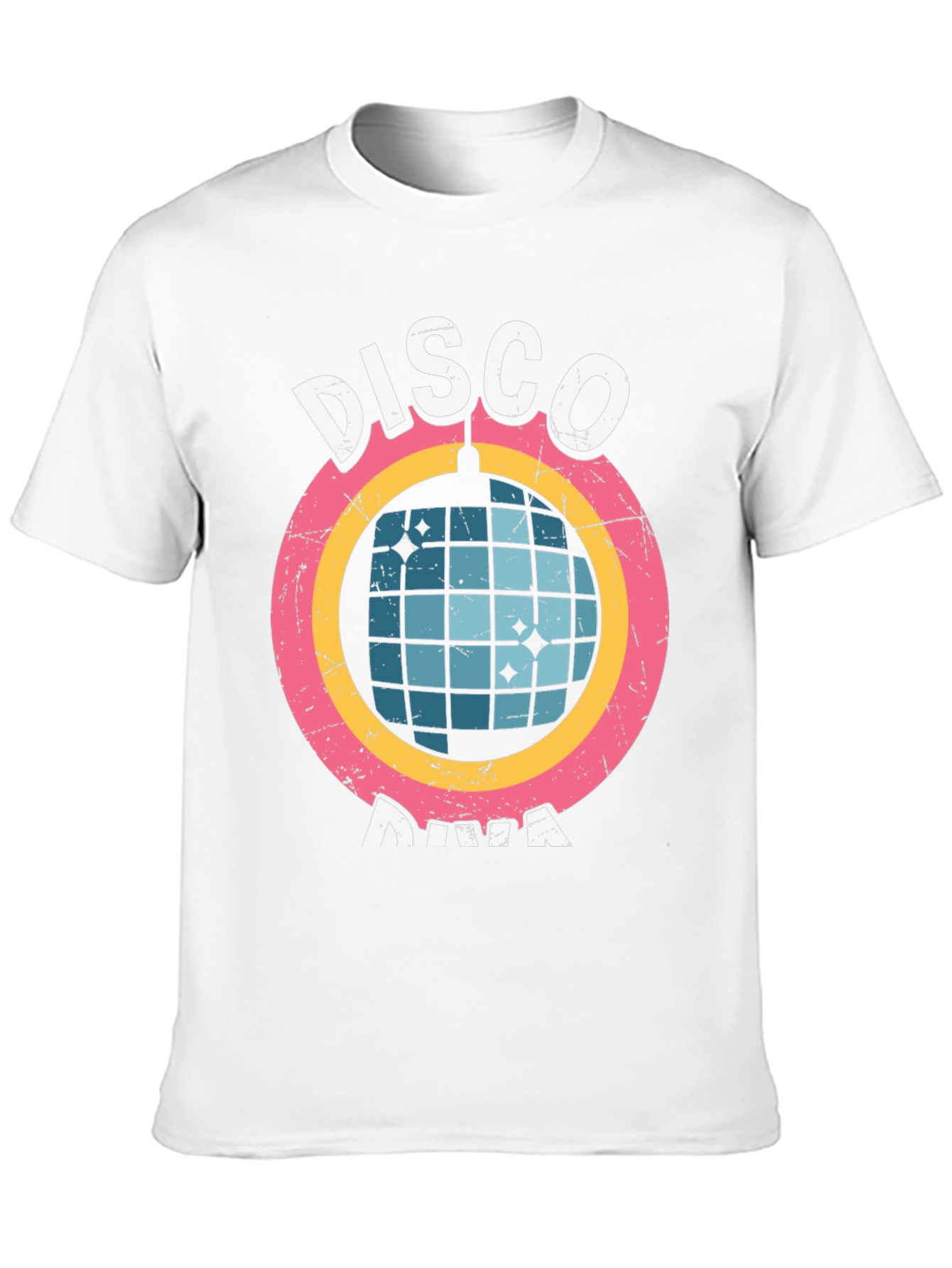Disco Diva Graphic Tee - Retro Party Shirt