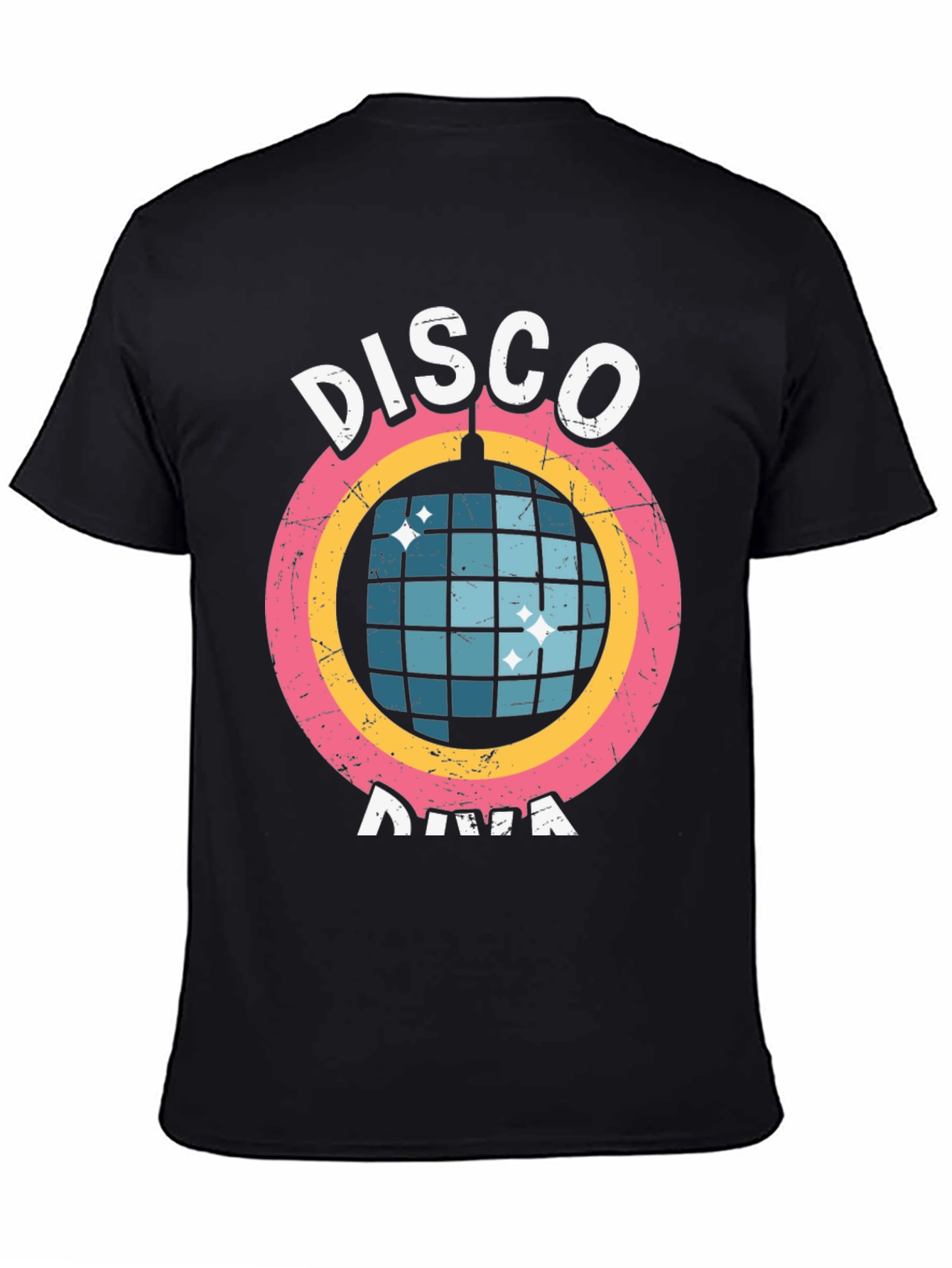 Disco Diva Graphic Tee - Retro Party Shirt
