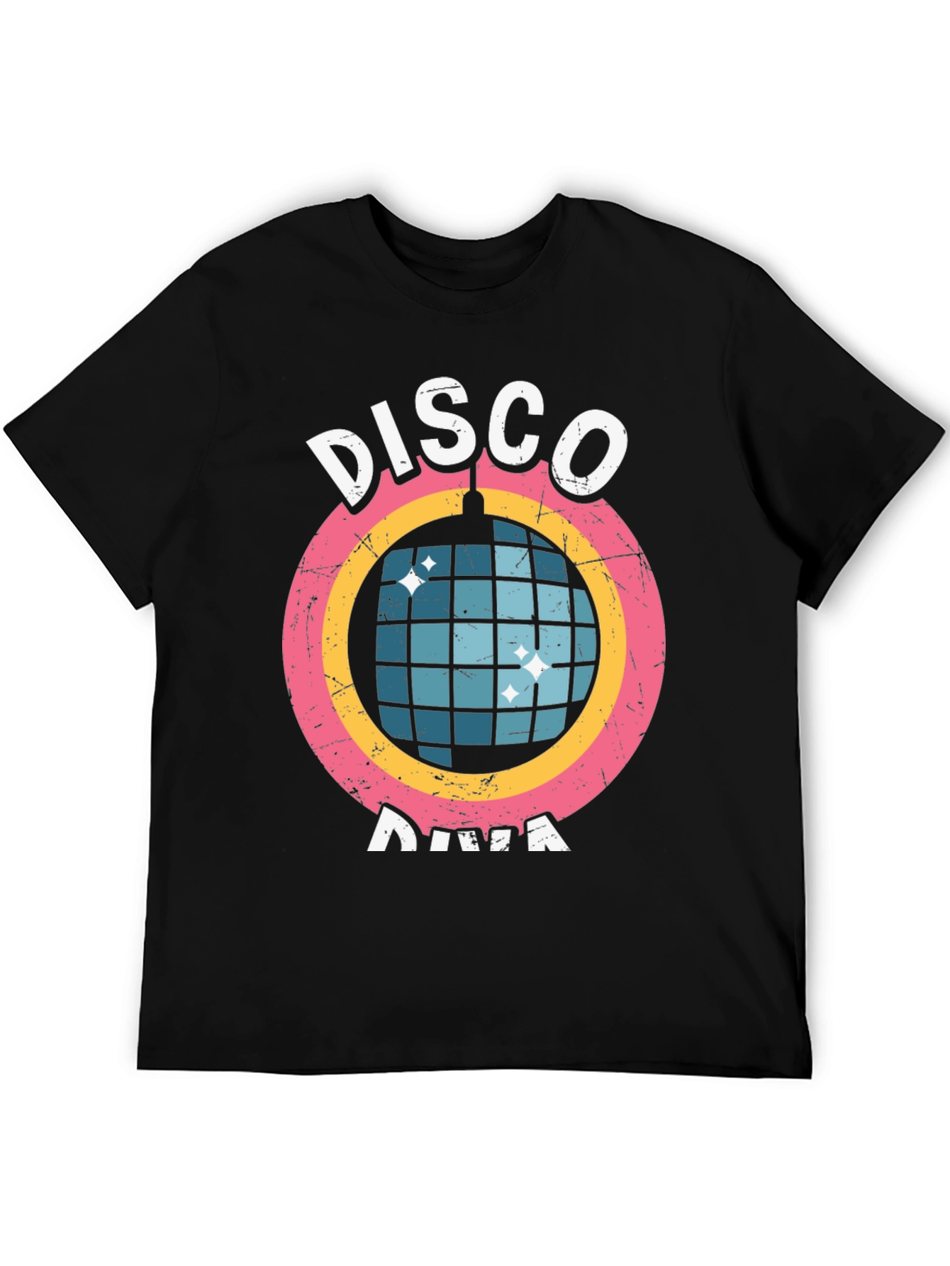 Disco Diva Graphic Tee - Retro Party Shirt