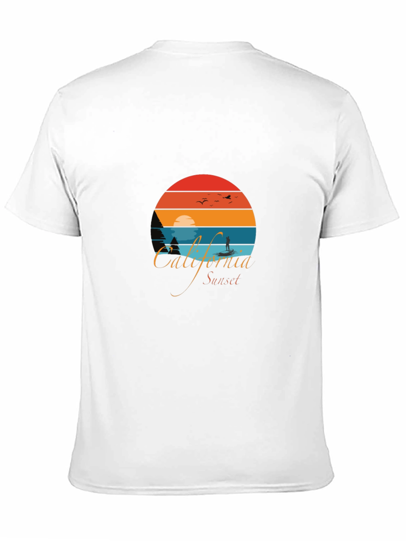 California Sunset Graphic T-Shirt - Retro Style