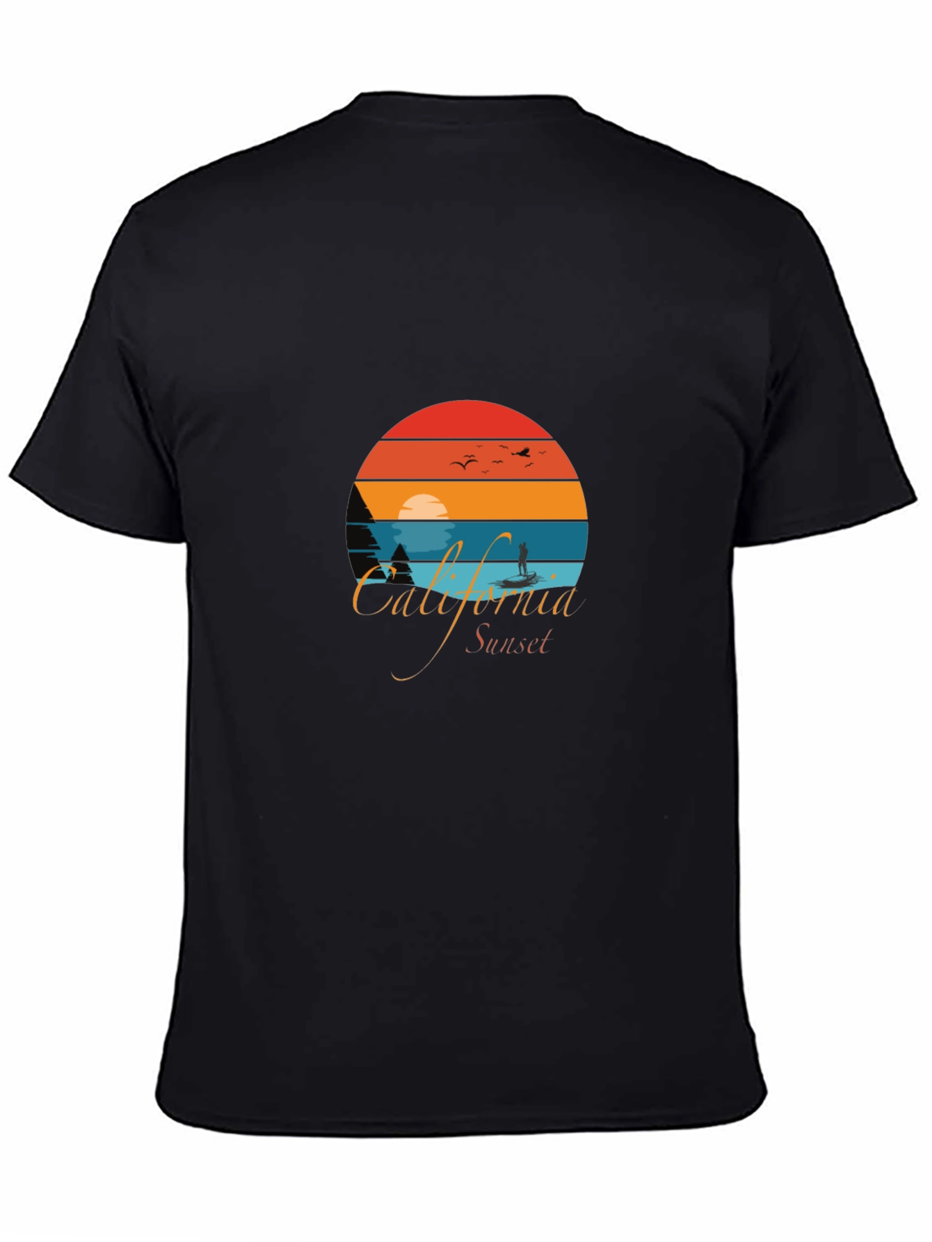 California Sunset Graphic T-Shirt - Retro Style
