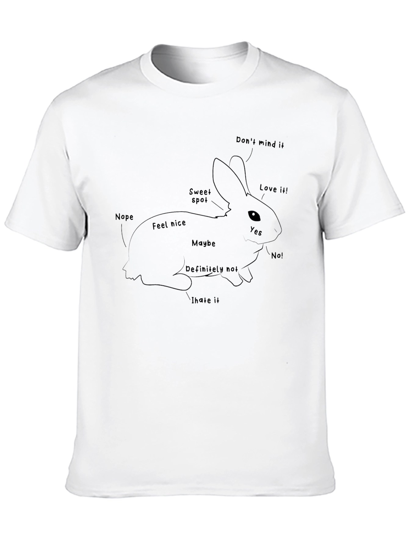 Rabbit Anatomy T-Shirt - Funny Pet Owner Tee