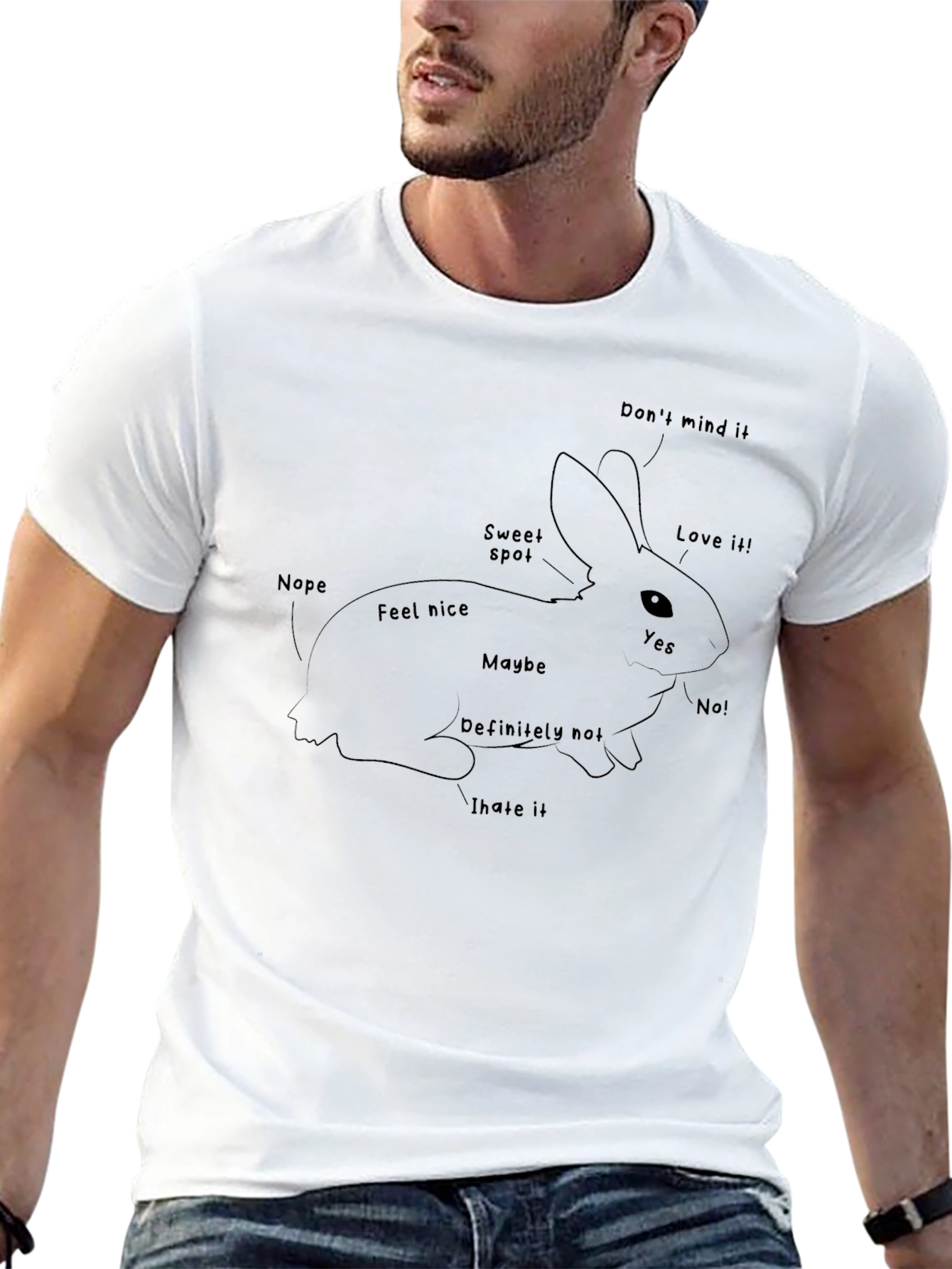Rabbit Anatomy T-Shirt - Funny Pet Owner Tee