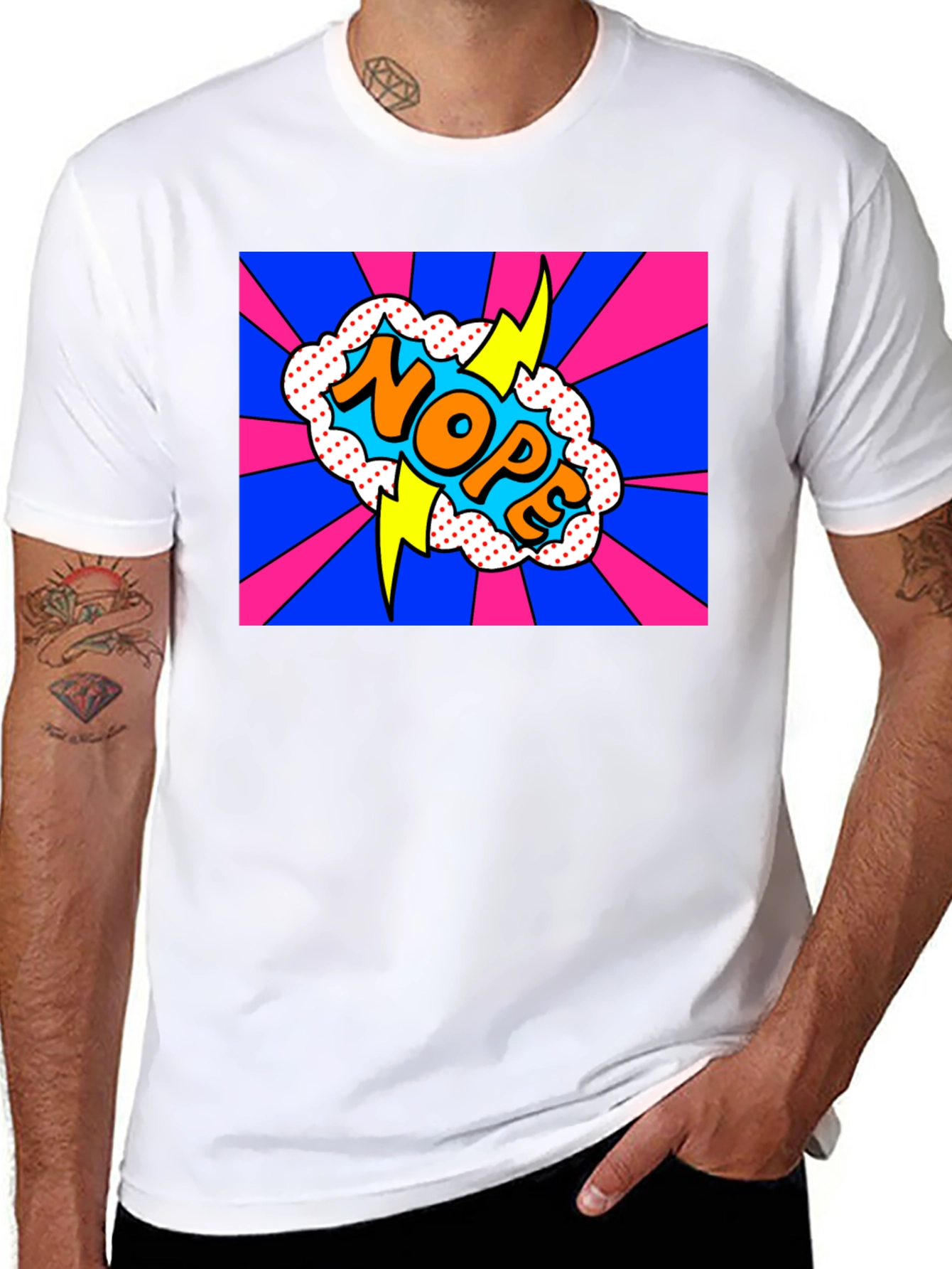NOPE Pop Art Graphic Tee - Bold & Fun!