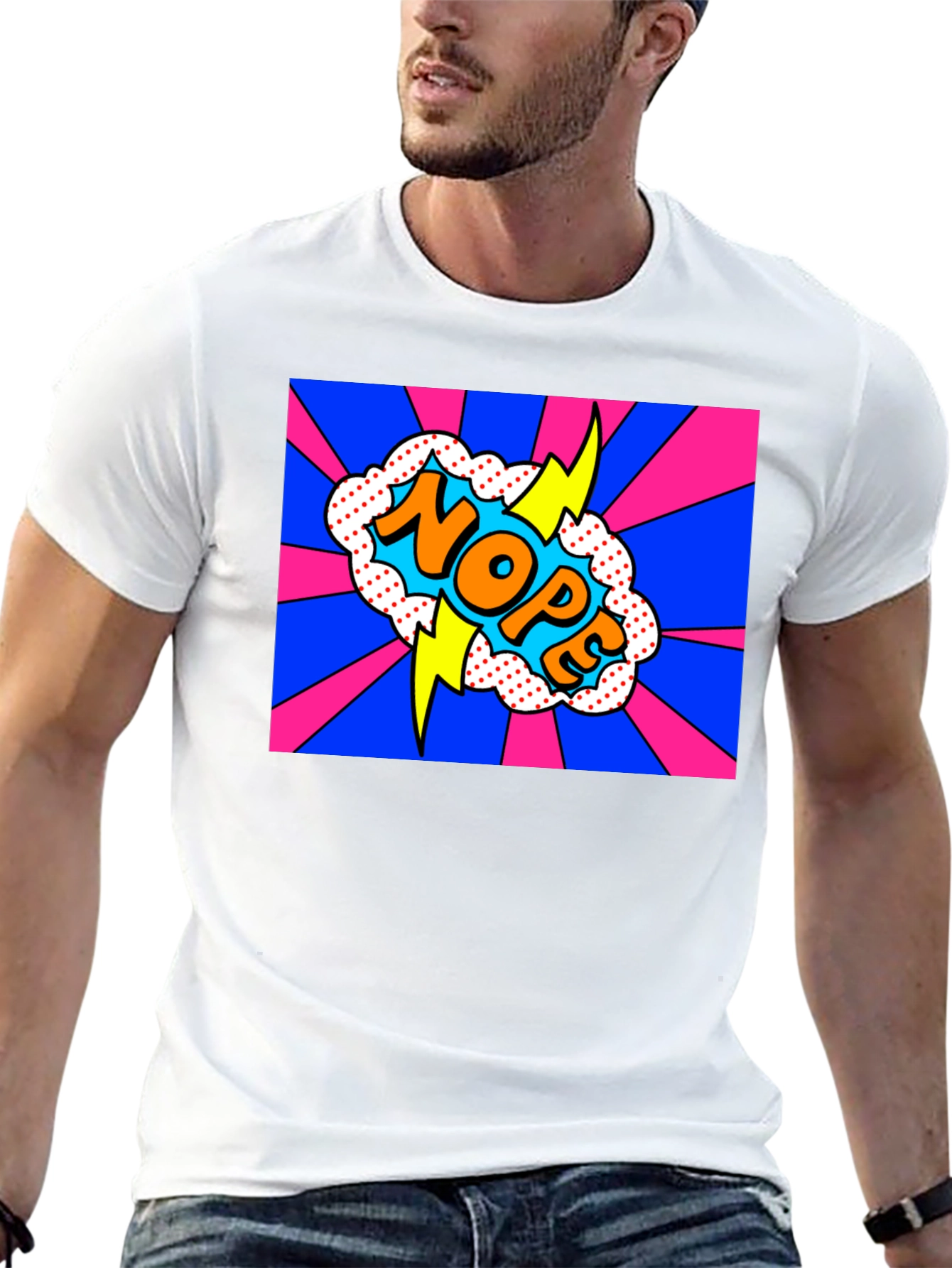 NOPE Pop Art Graphic Tee - Bold & Fun!