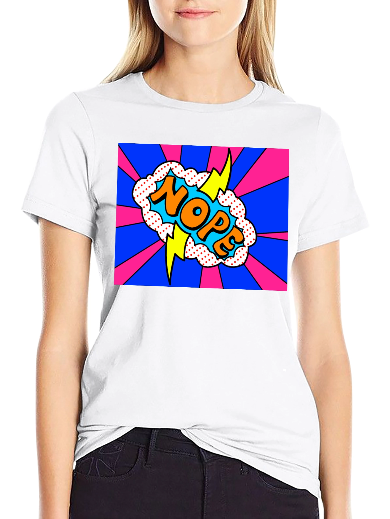 NOPE Pop Art Graphic Tee - Bold & Fun!