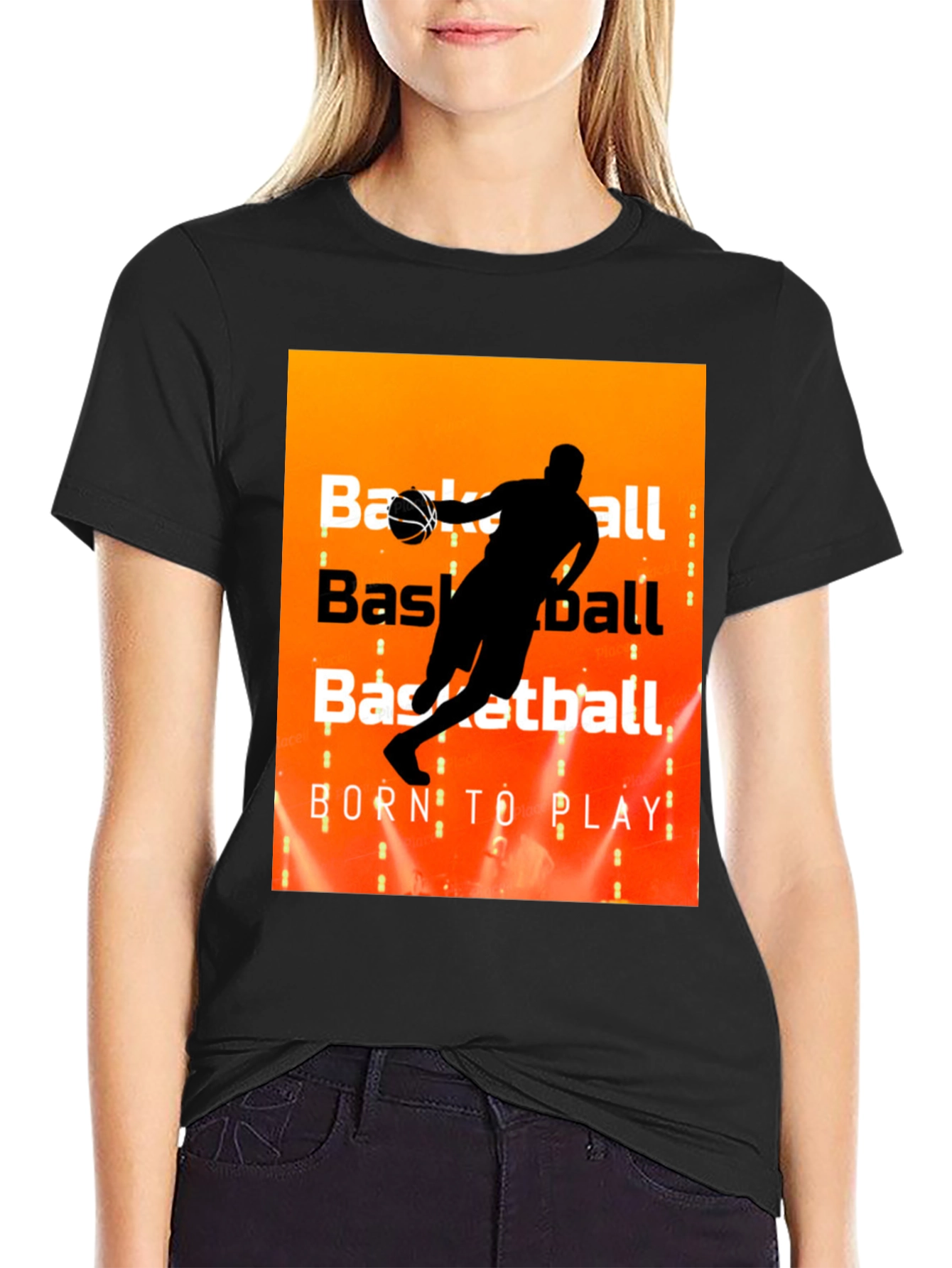 Basketball Born to Play Graphic T-Shirt