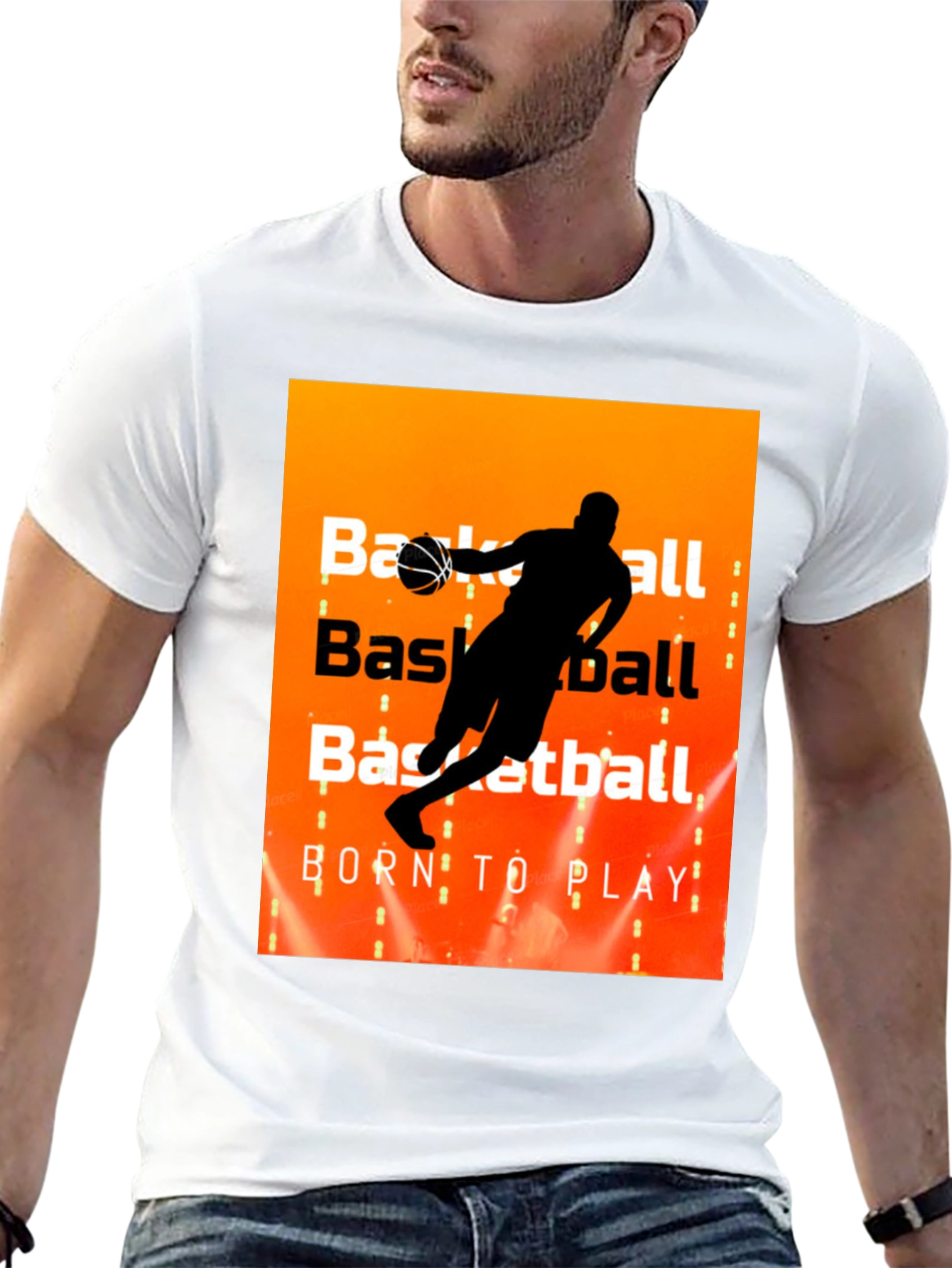 Basketball Born to Play Graphic T-Shirt