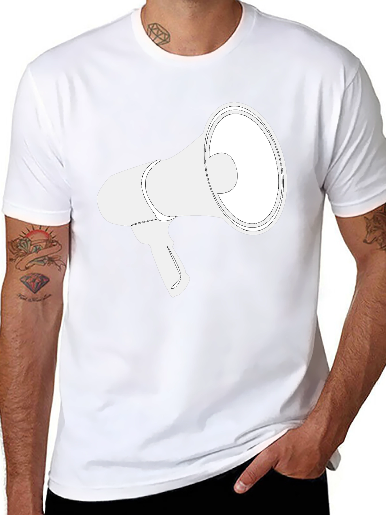 Megaphone Graphic Tee - Speak Up!