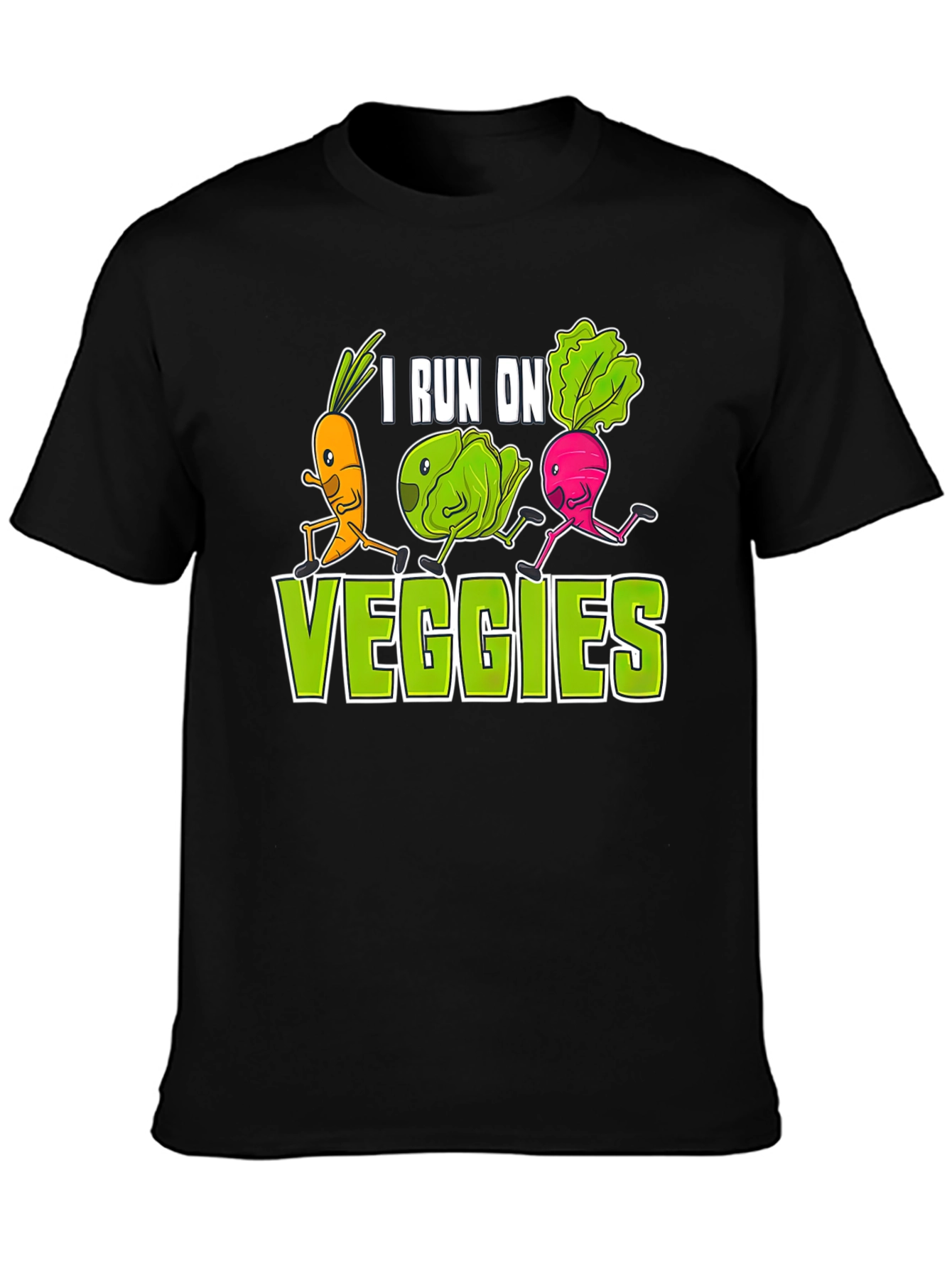 I Run on Veggies Graphic T-Shirt