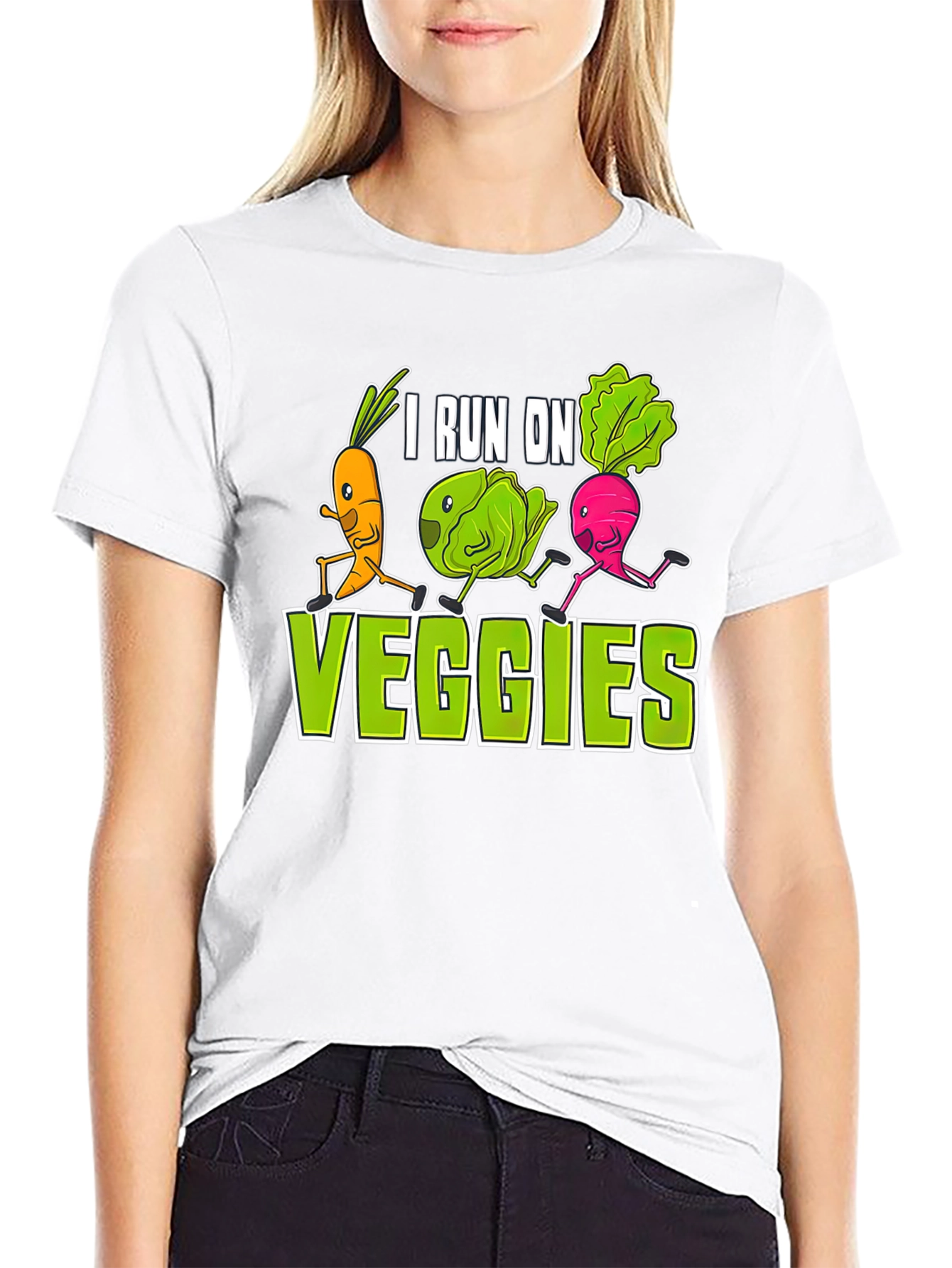 I Run on Veggies Graphic T-Shirt
