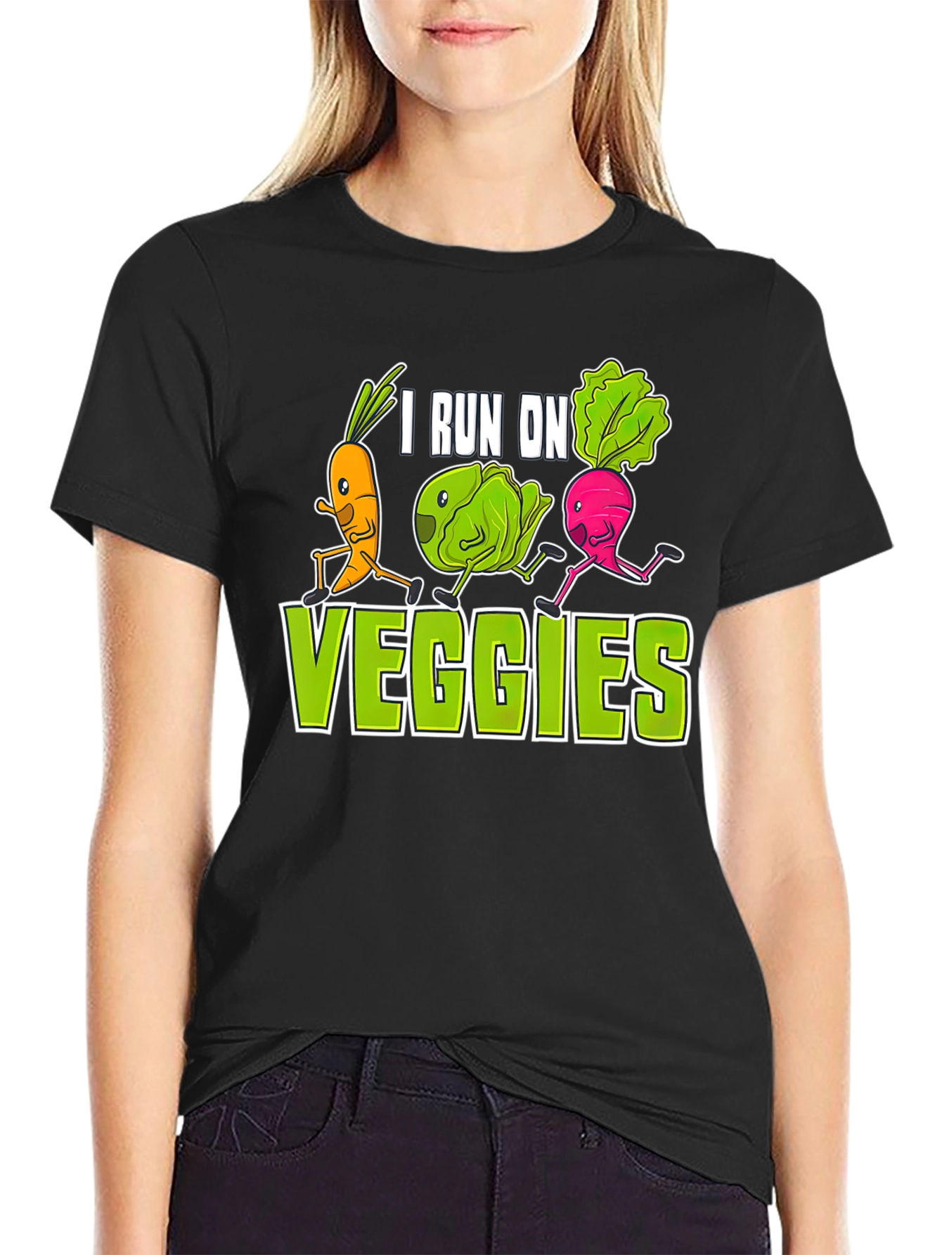 I Run on Veggies Graphic T-Shirt