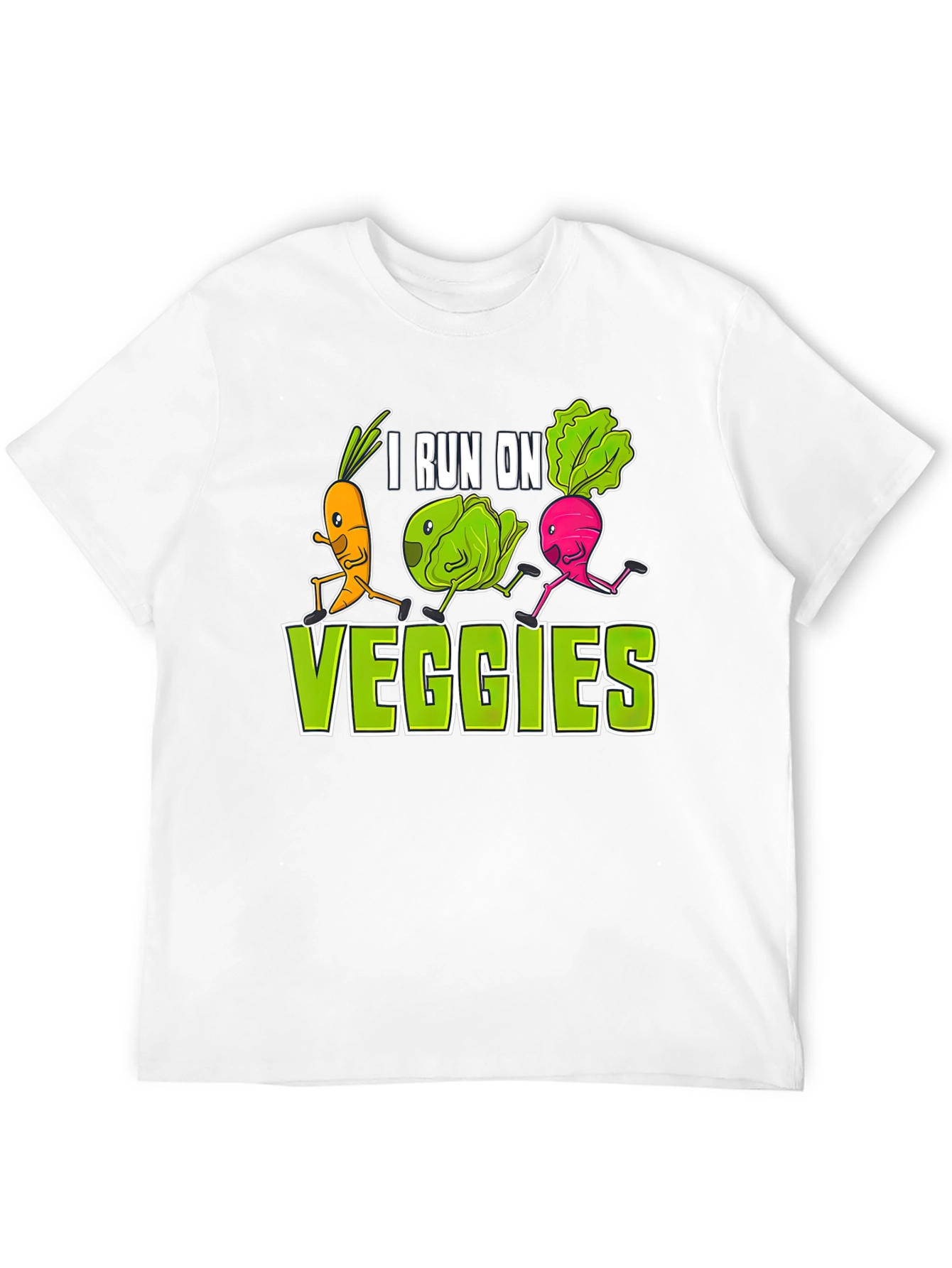 I Run on Veggies Graphic T-Shirt