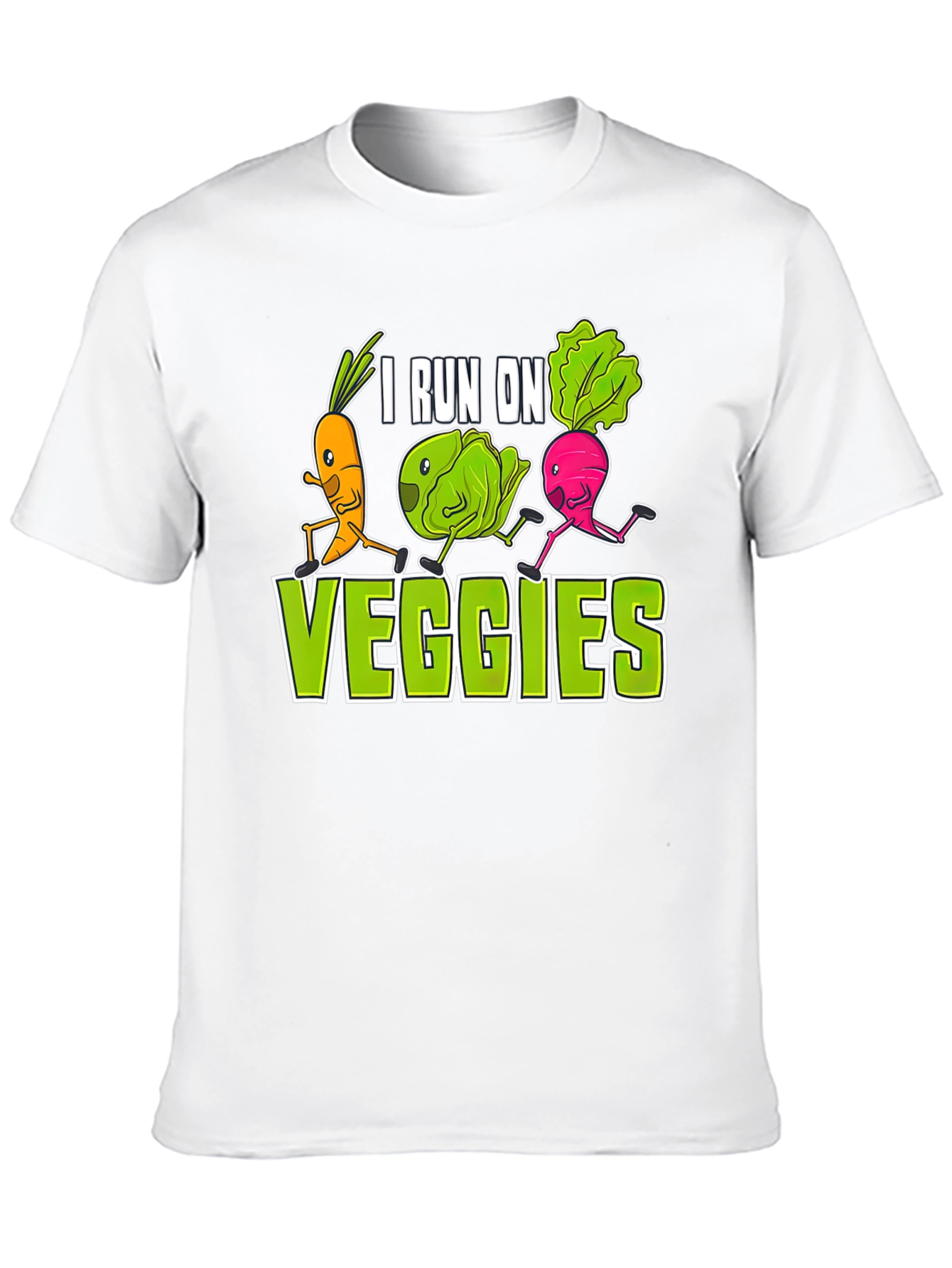 I Run on Veggies Graphic T-Shirt